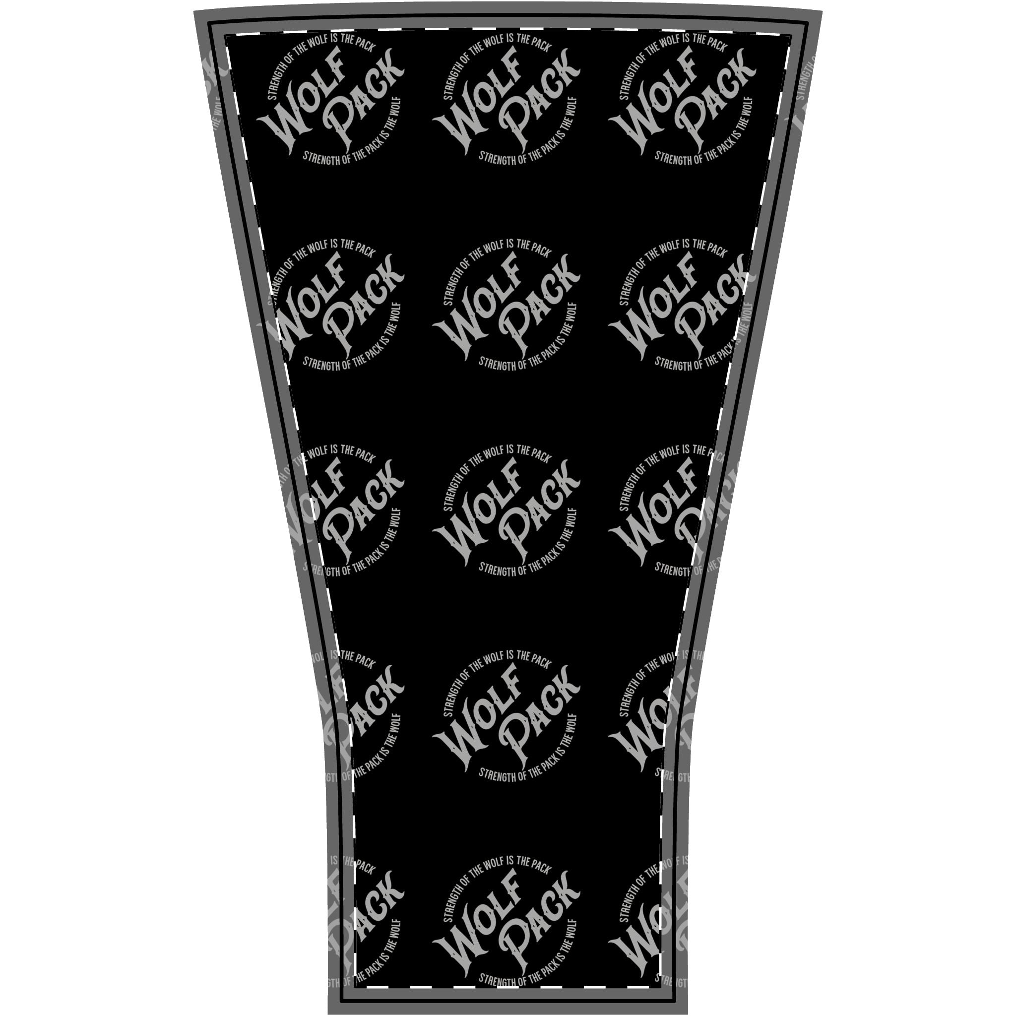 Wolf Pack Logo Arm Sleeve — Black Compression Sleeve