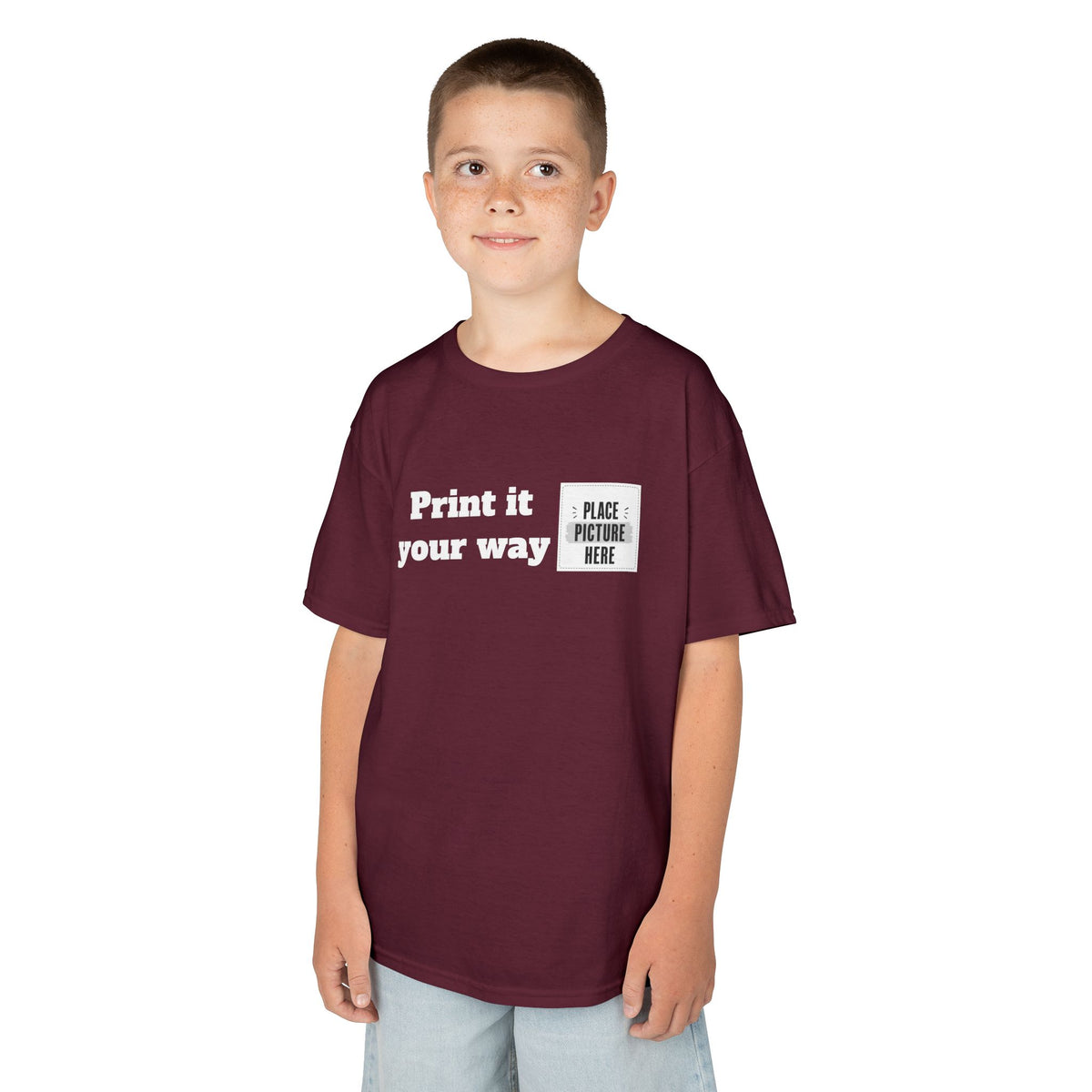 Personalized Tee for Birthdays, Team & School — "Designed by  You" Customizable Kids T-Shirt