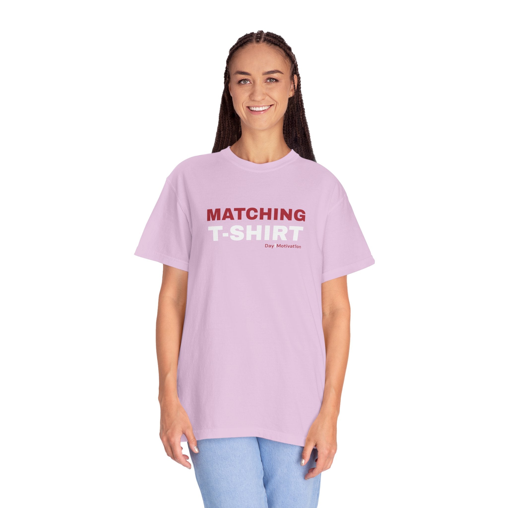 "Matching T-Shirt" | Unisex Graphic Tee with Chicago Red and White Text