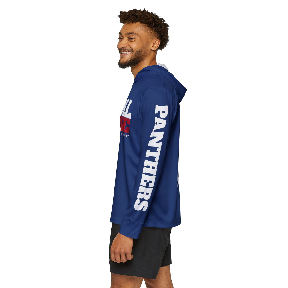 Panther Pride Football Warmup Hoodie (AOP) - Royal