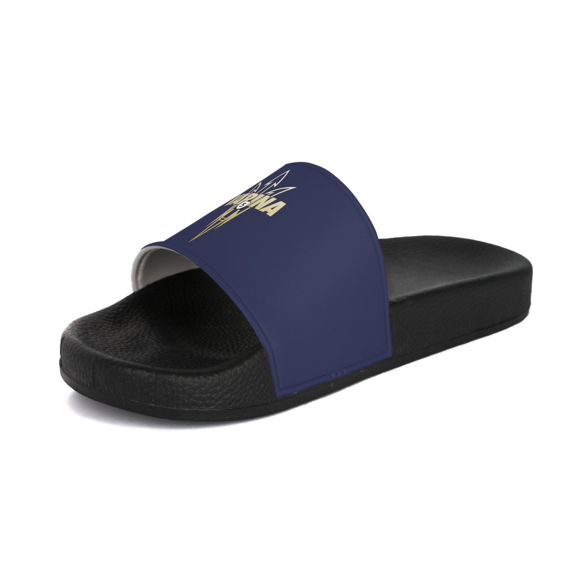 Men's VARINA Route 5 Logo Slides - Navy