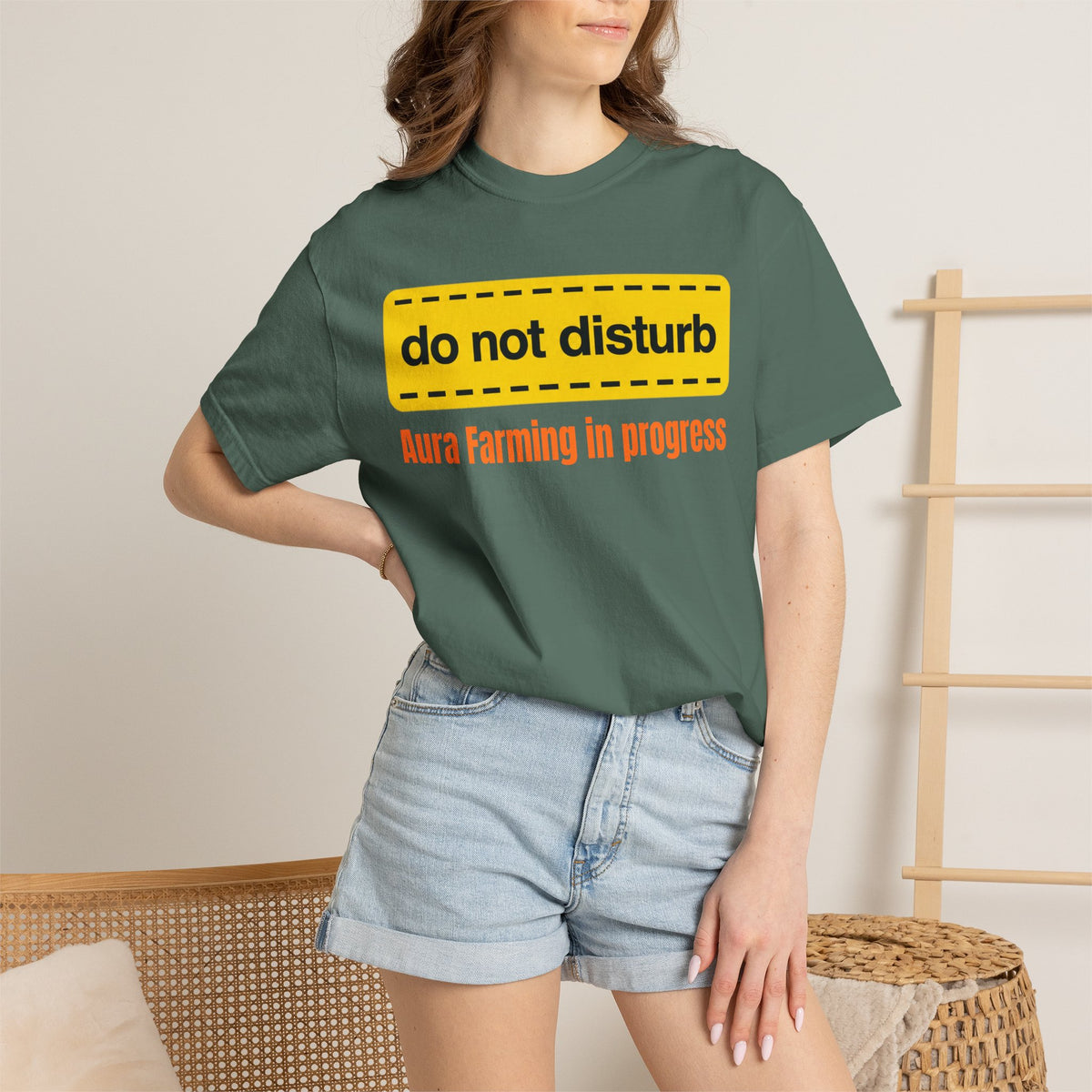 Do Not Disturb T-Shirt  "Aura Farming in Progress" —Funny Spiritual Tee