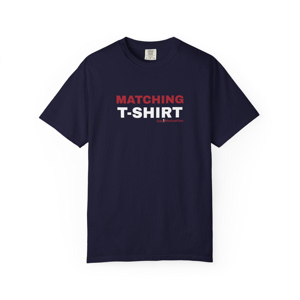 "Matching T-Shirt" I Unisex Graphic Tee With Chicago Red and Black Text variant
