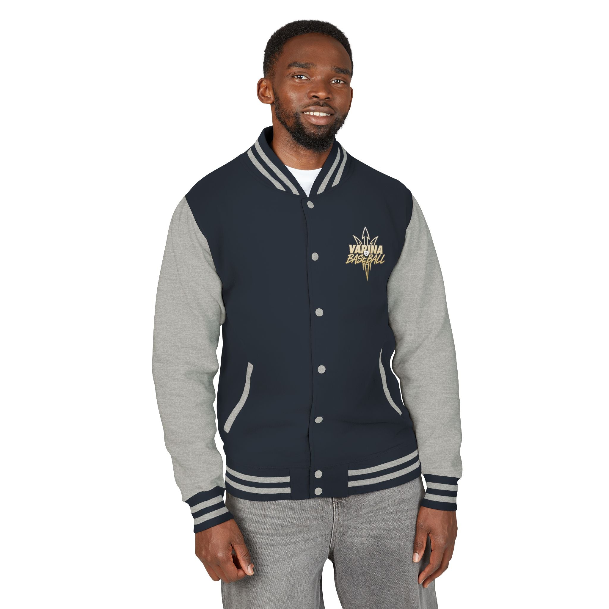 Varina Blue Devils Letterman Jacket — Personalized with name on back