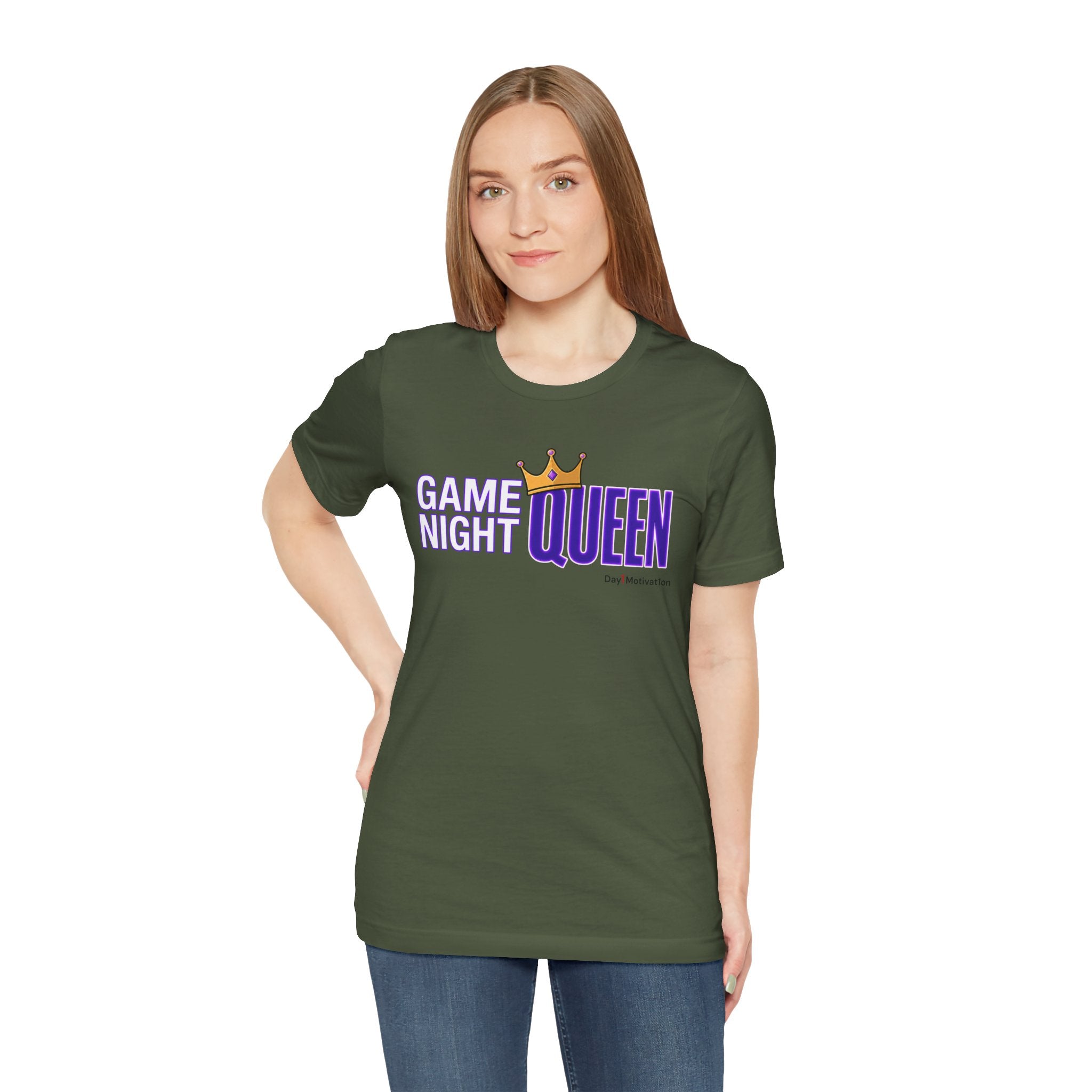 Game Night Queen T-Shirt — Graphic Tee for Game Nights & Parties