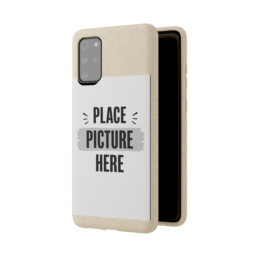 Biodegradable Phone Case — Eco-Friendly Customizable "Place Picture Here" Design