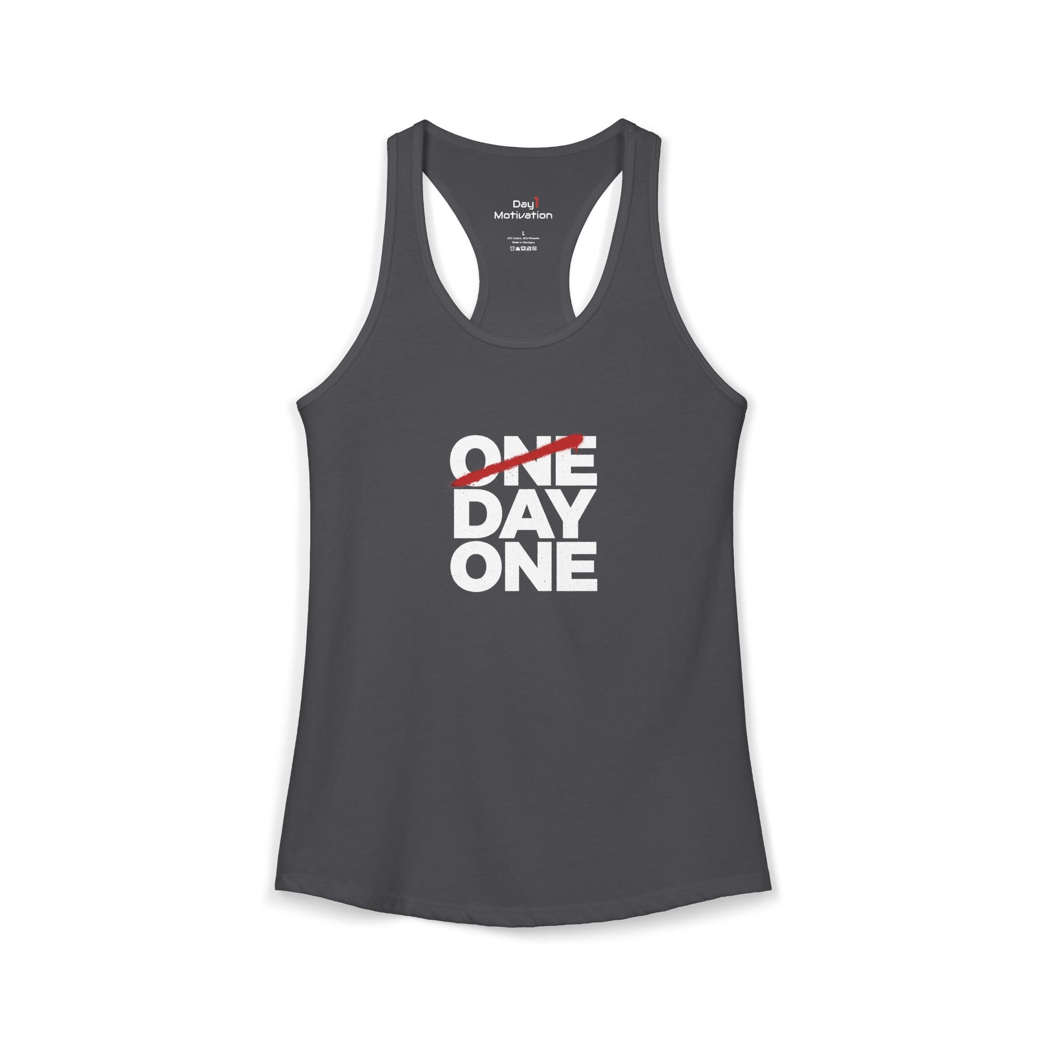 "Day One" - Women's Ideal Racerback Tank
