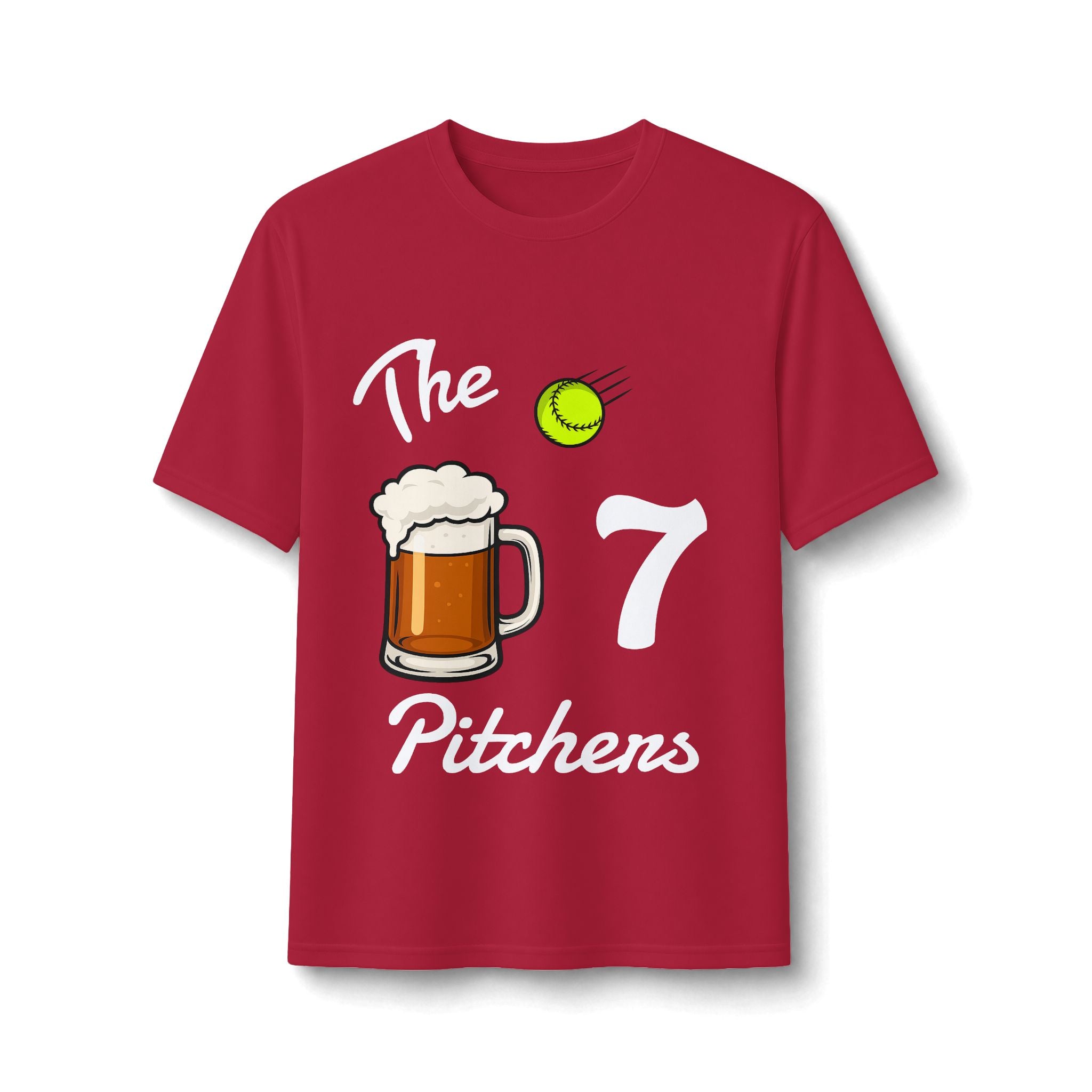 "The Pitchers" Personalized Jersey Shirt — Beer & Baseball Performance Tee
