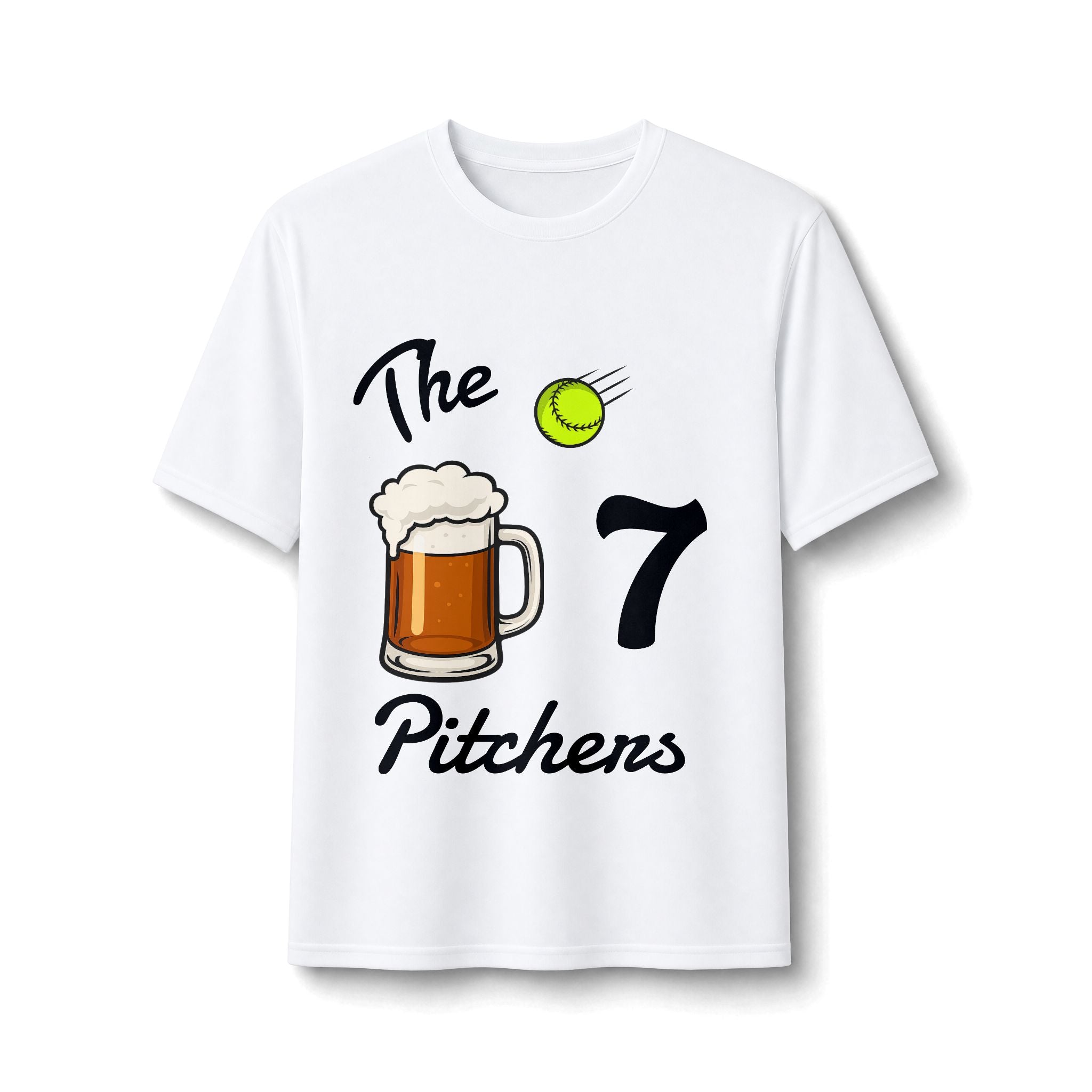 "The Pitchers" Personalized Jersey Shirt — Beer & Baseball Performance Tee