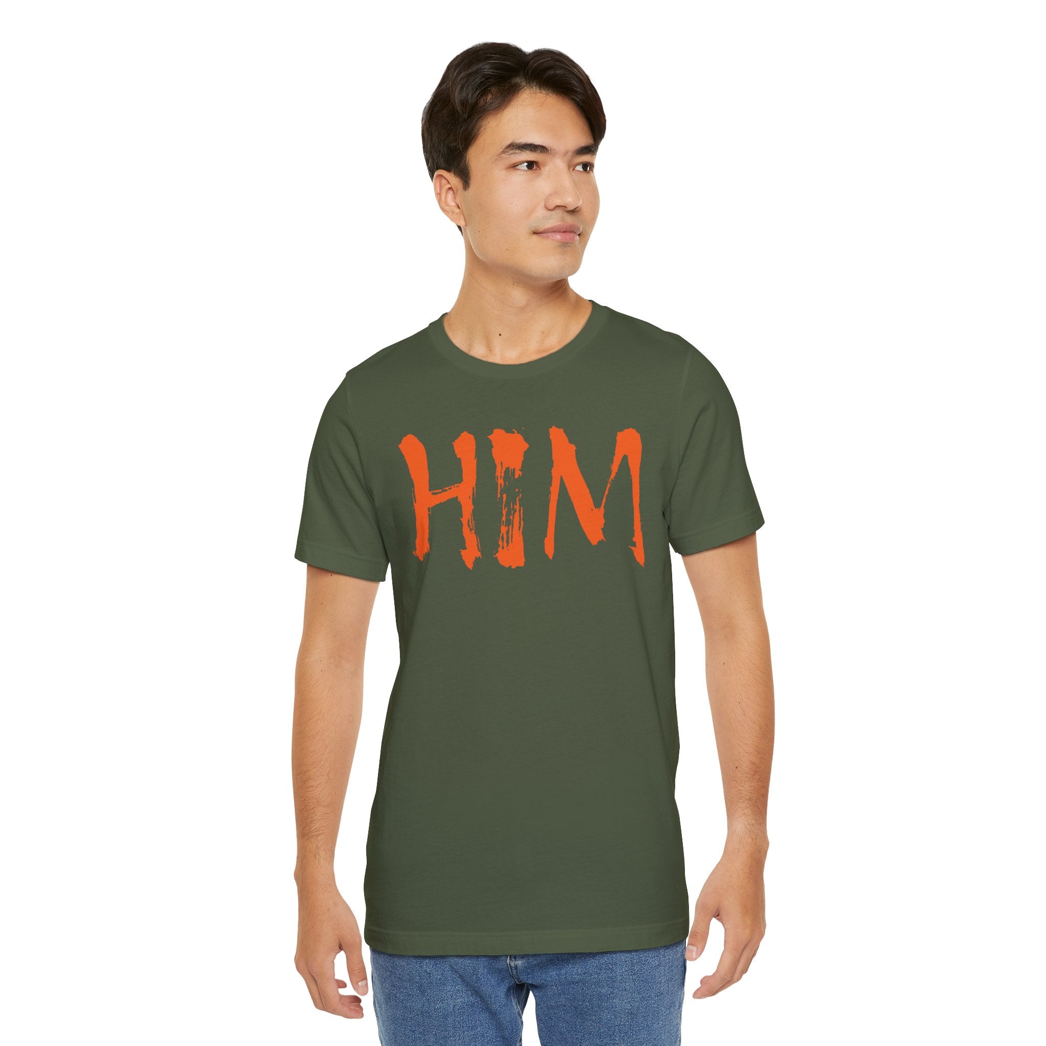 "HIM" Graphic Tee — Bold Text T-Shirt
