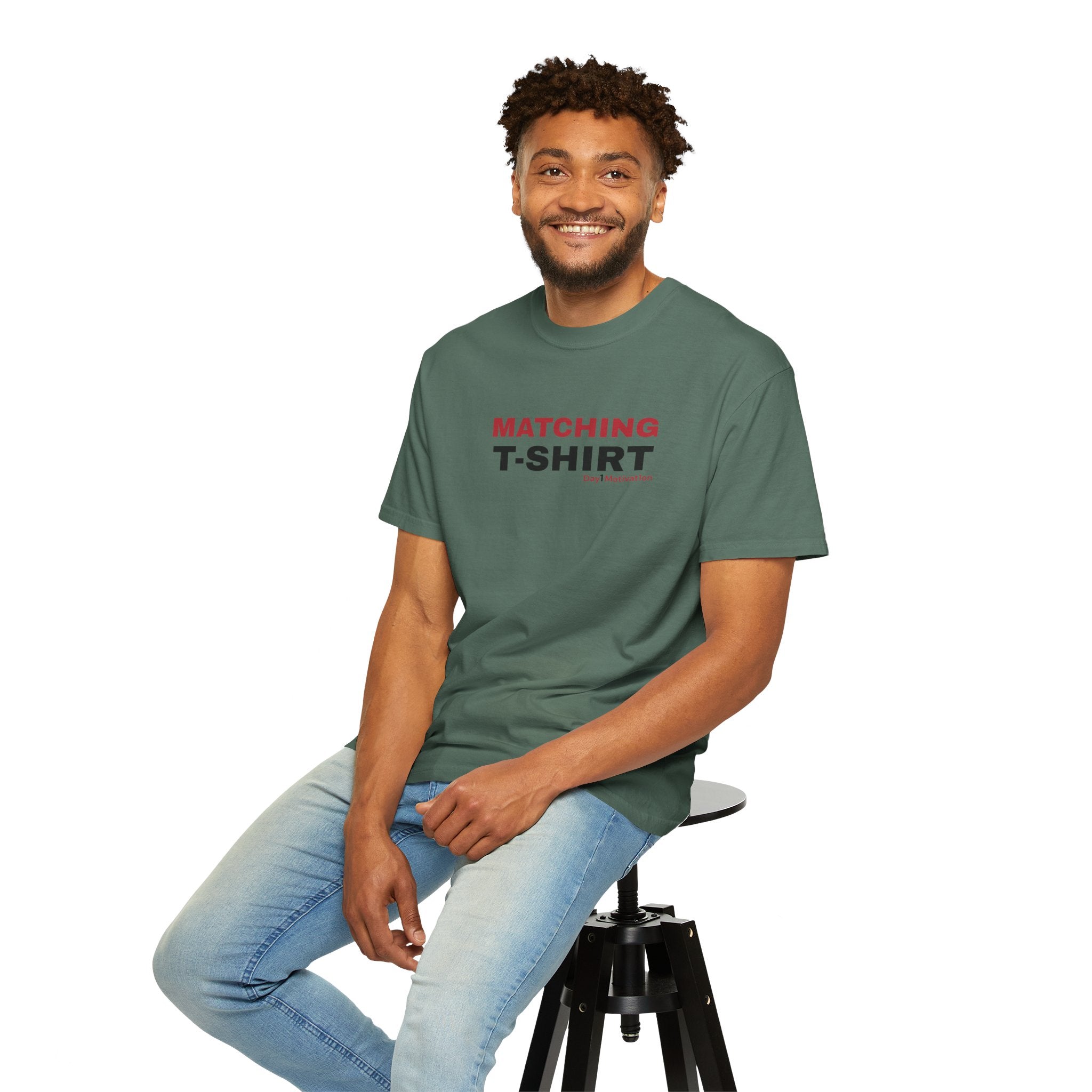 "Matching T-Shirt" I Unisex Graphic Tee With Chicago Red and Black Text variant