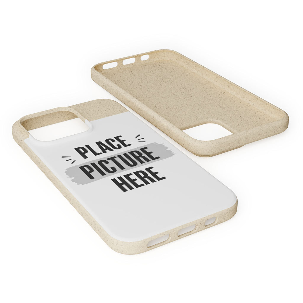 Biodegradable Phone Case — Eco-Friendly Customizable "Place Picture Here" Design