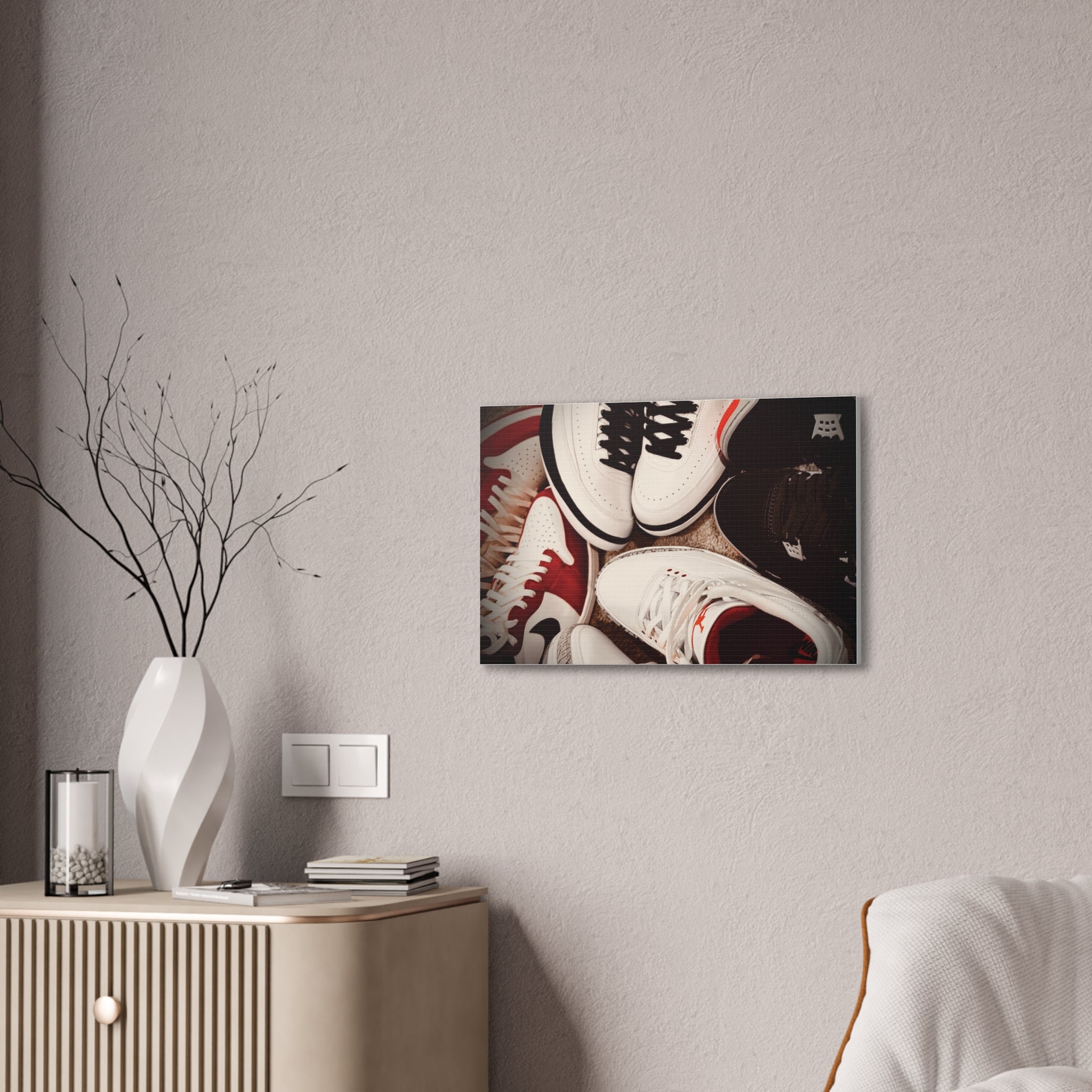 Sneaker Canvas Wall Art - Stretched 0.75" Shoe Print