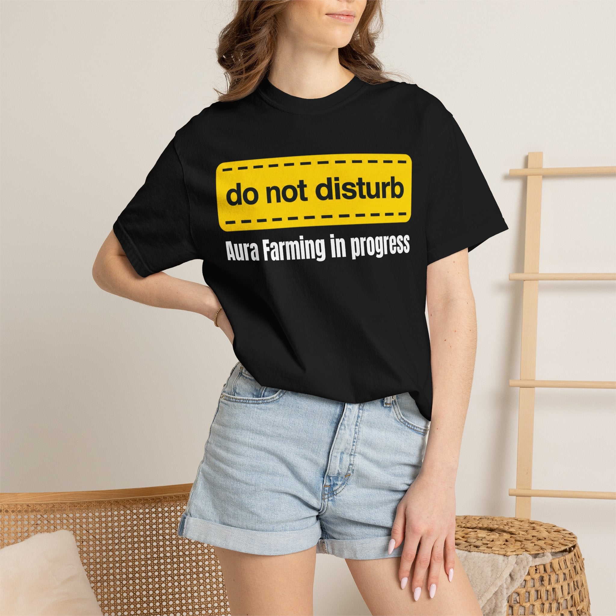 Do Not Disturb T-Shirt  "Aura Farming in Progress" —Funny Spiritual Tee