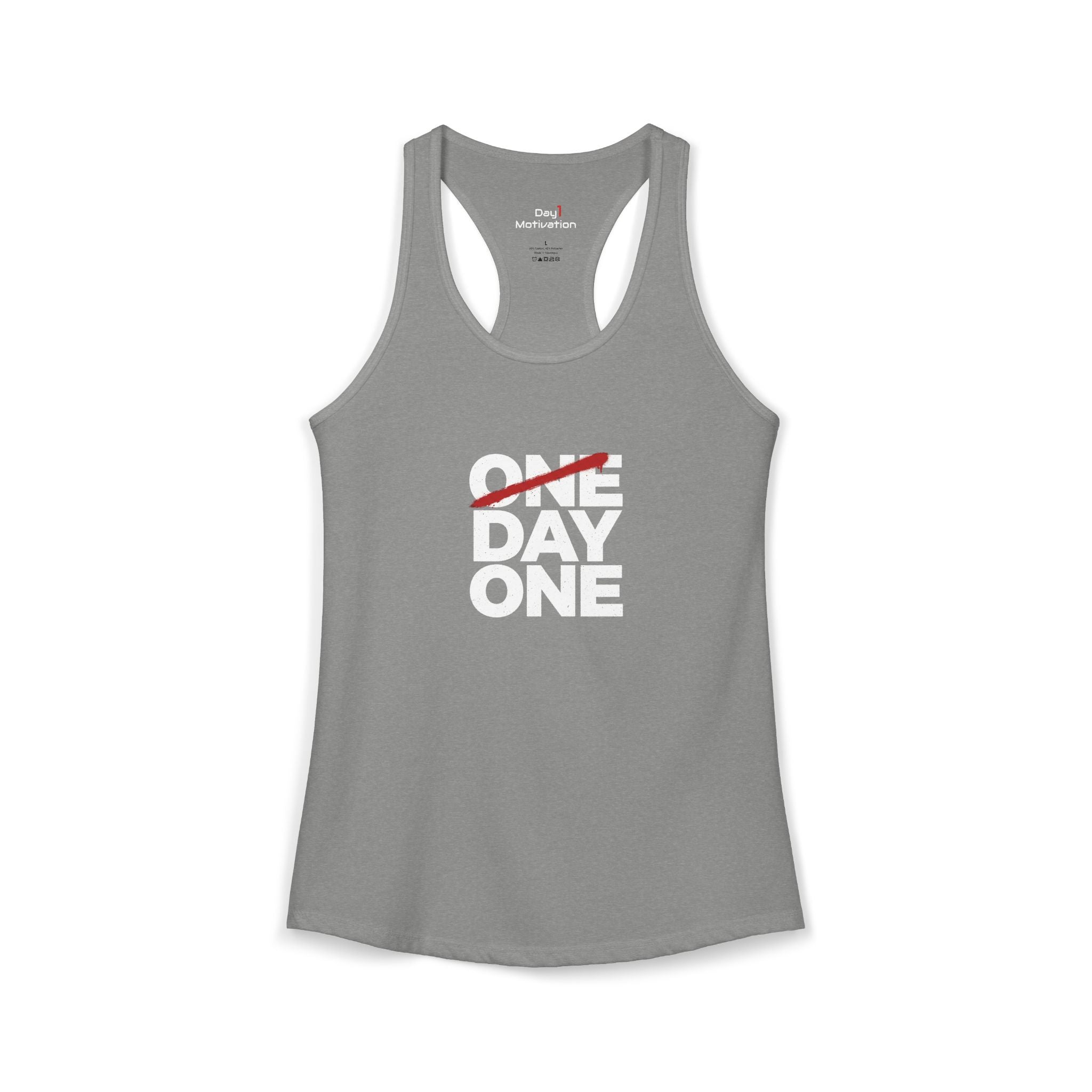 "Day One" - Women's Ideal Racerback Tank