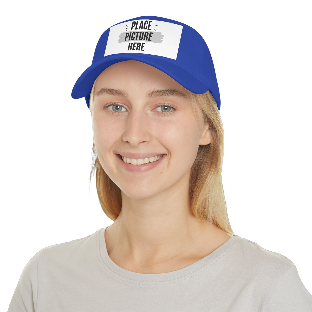 Custom Embroidered Baseball Cap(image)  — "Designed by You" Low-Profile Hat