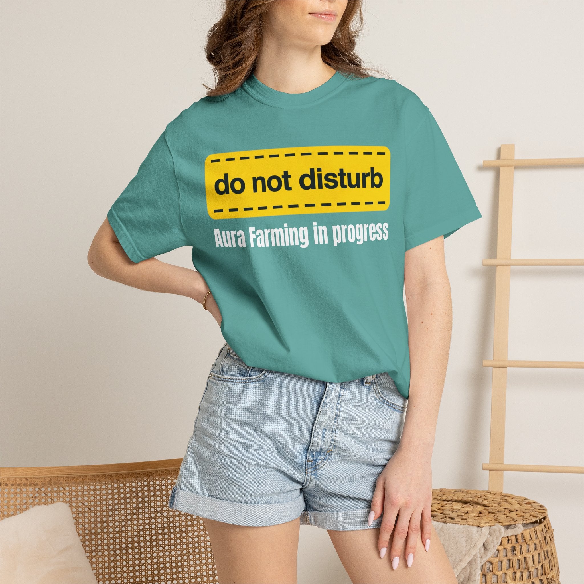 Do Not Disturb T-Shirt  "Aura Farming in Progress" —Funny Spiritual Tee