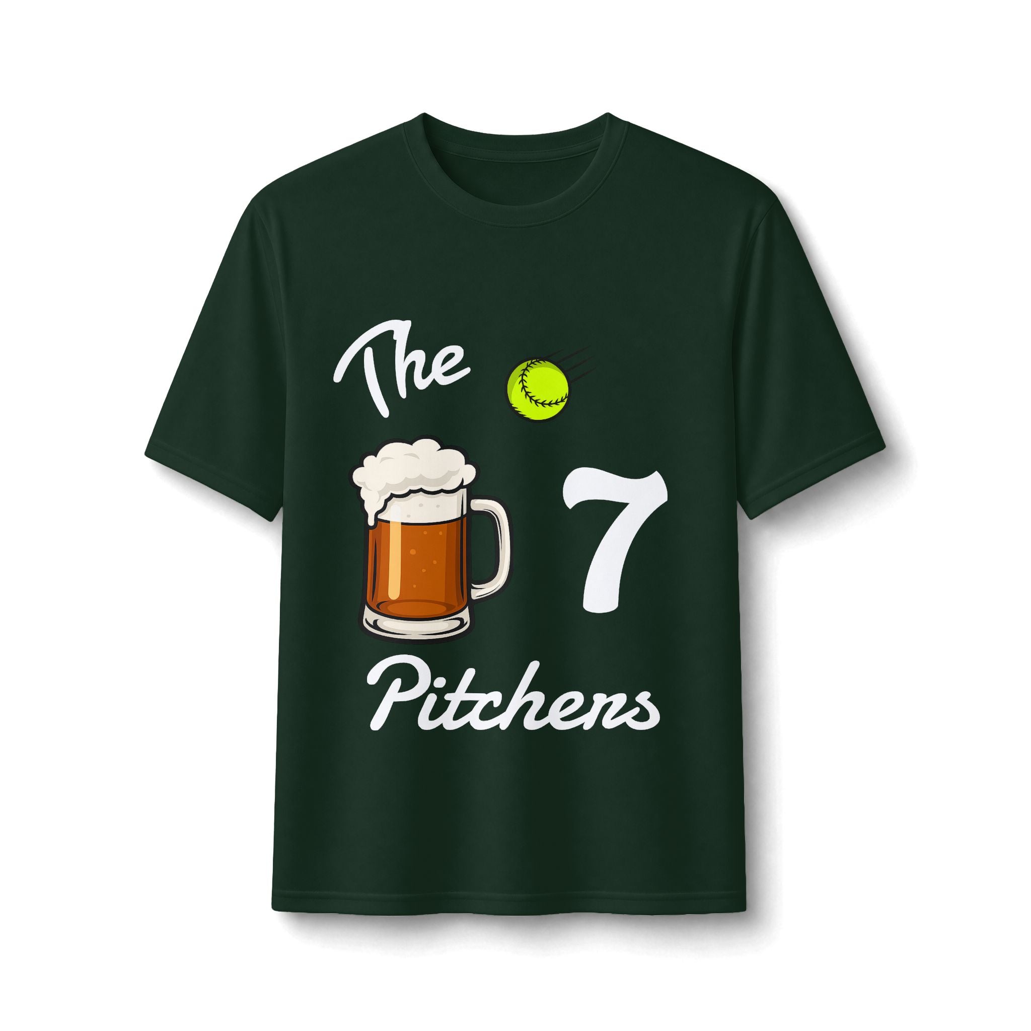 "The Pitchers" Personalized Jersey Shirt — Beer & Baseball Performance Tee