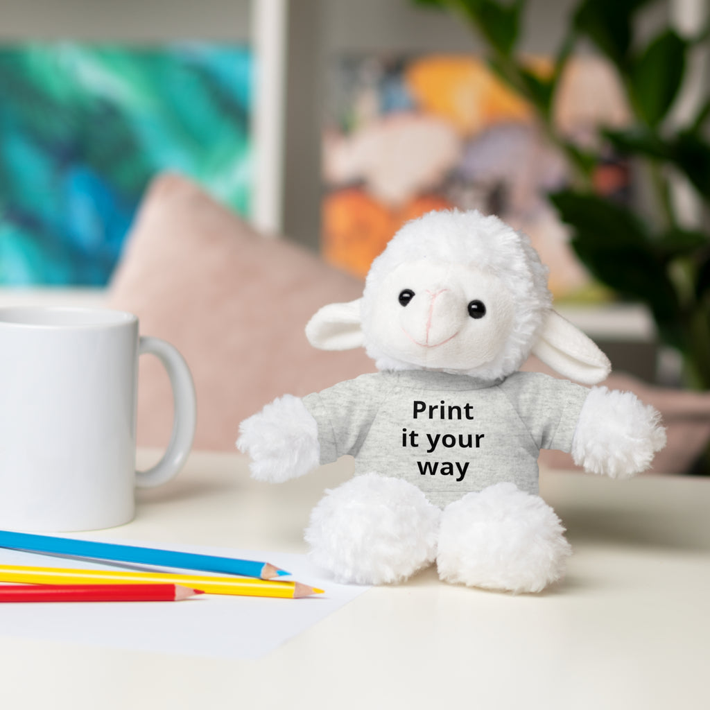 Custom T-Shirt Stuffed Animal  — Personalized with 'Print it your way' Tee