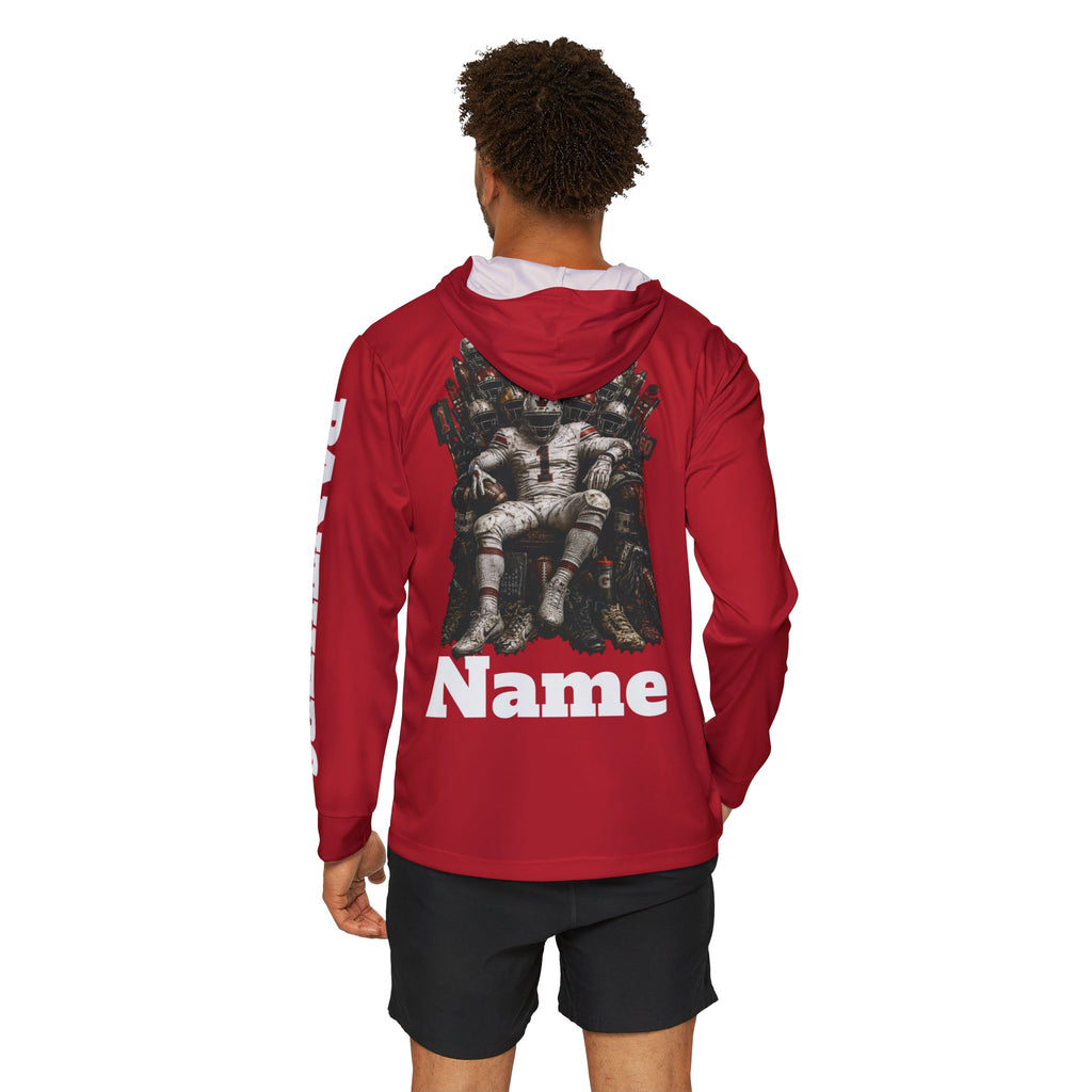 Panther Pride Football Warmup Hoodie (AOP) - Red