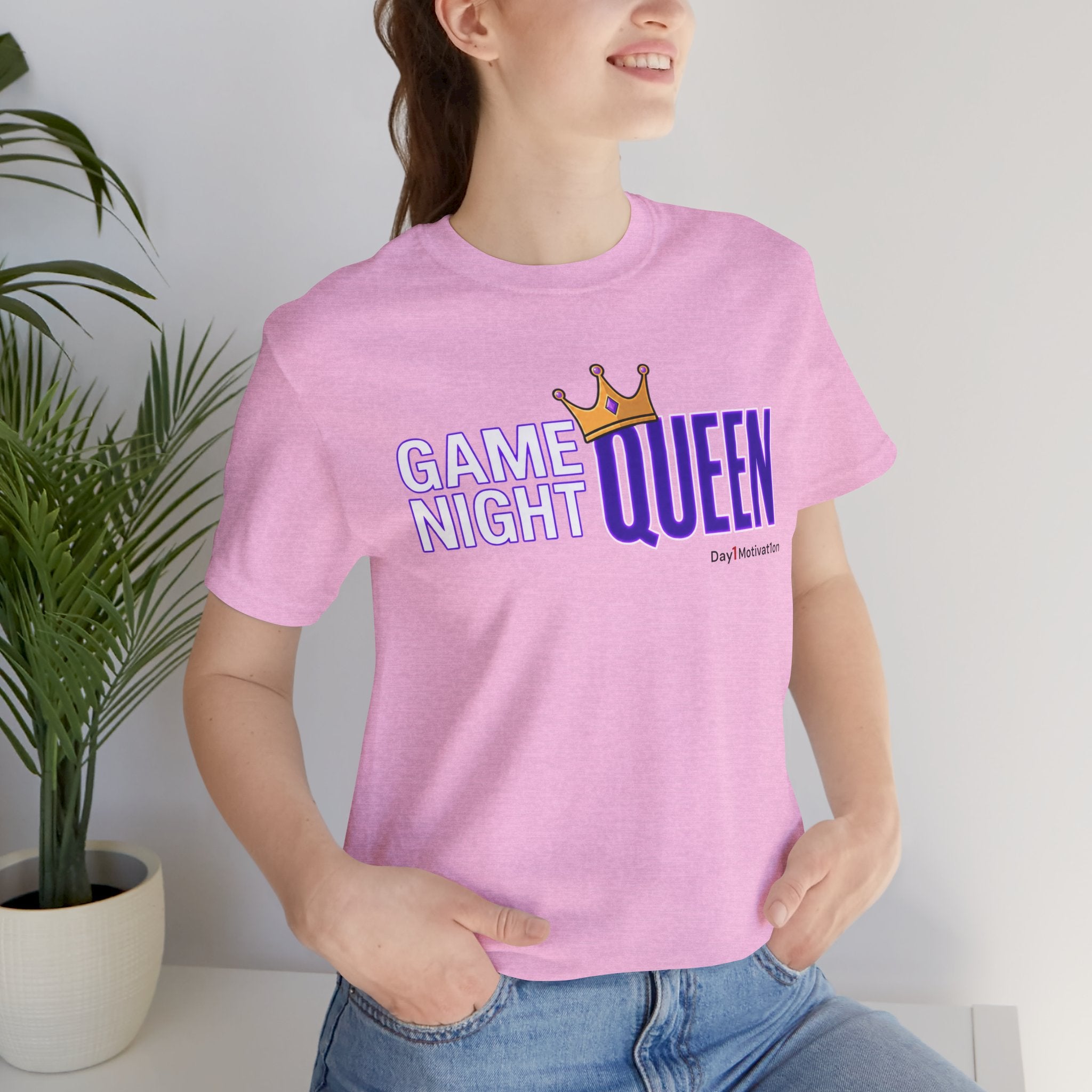 Game Night Queen T-Shirt — Graphic Tee for Game Nights & Parties
