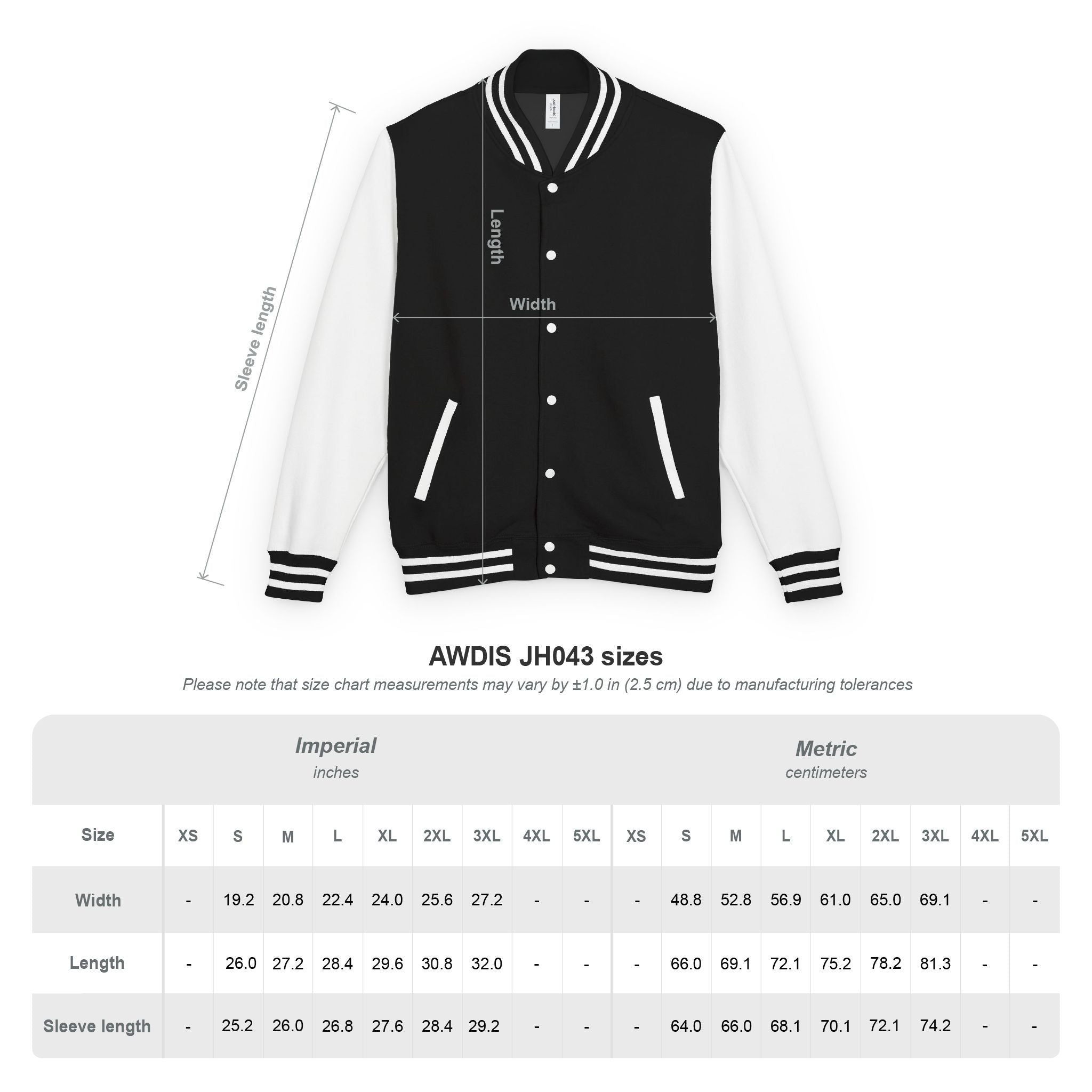 Varina Blue Devils Letterman Jacket — Personalized with name on back