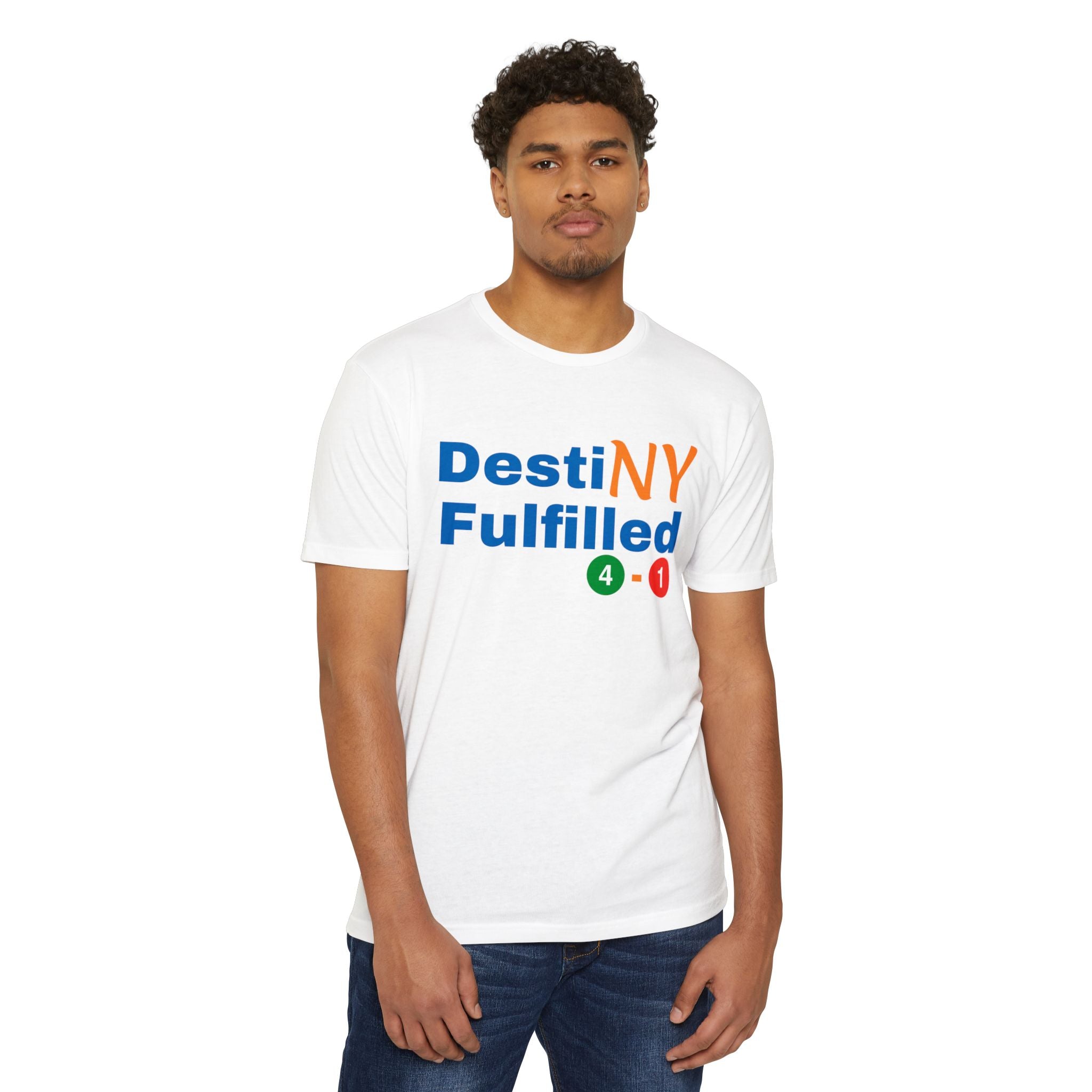 "DestiNY Fulfilled" Unisex Tee — 53 Years in the Making (New York Championship)