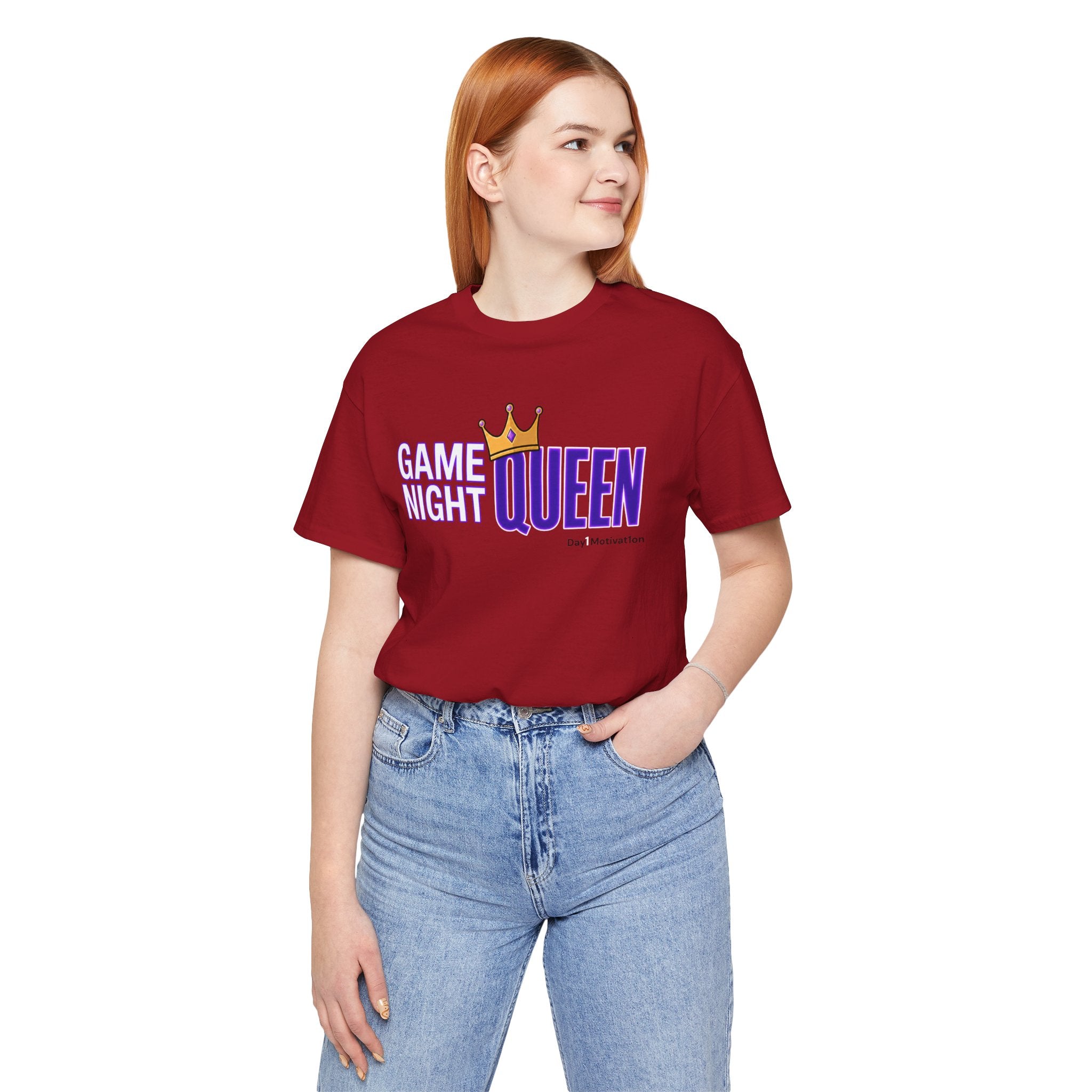 Game Night Queen T-Shirt — Graphic Tee for Game Nights & Parties