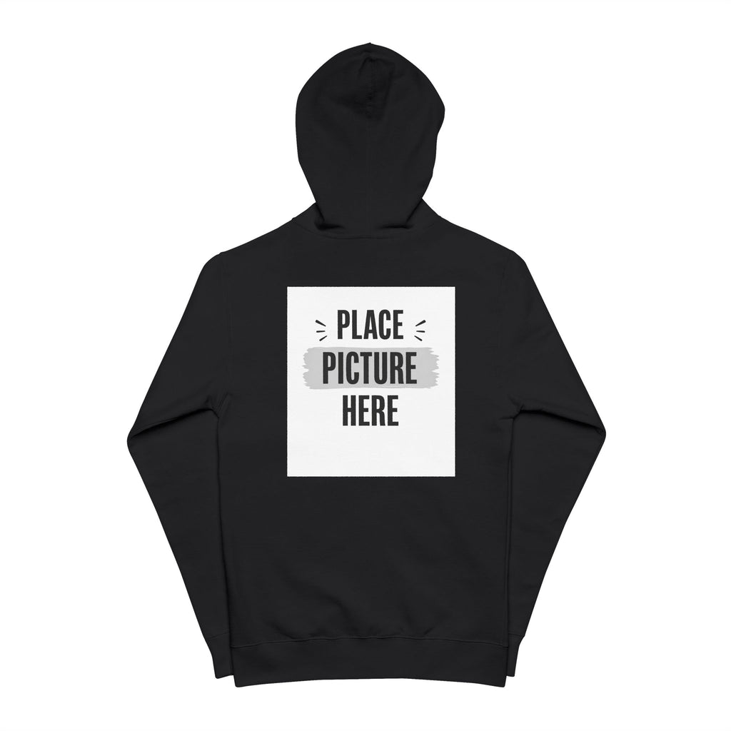 "Designed by You"  — Zip-Up Hoodie Graphic Fleece Zip Hoodie