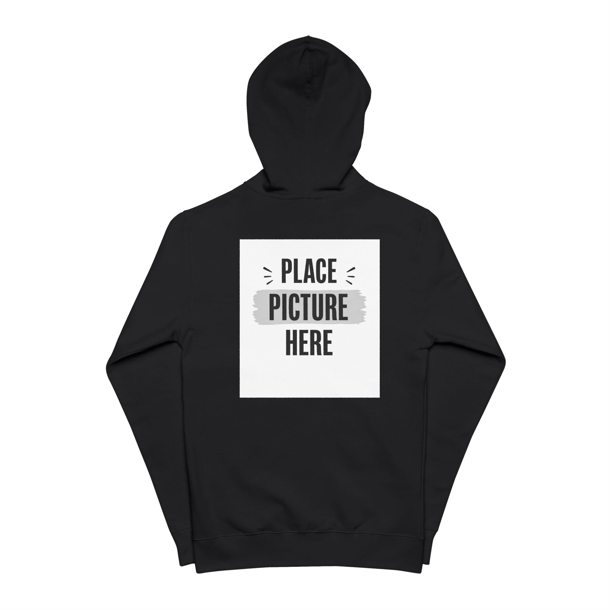 "Designed by You"  — Zip-Up Hoodie Graphic Fleece Zip Hoodie