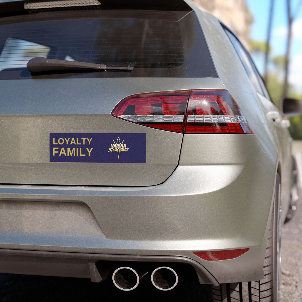 Varina Blue Devils "LOYALTY • FAMILY" Car Magnet — School Spirit Bumper Magnet