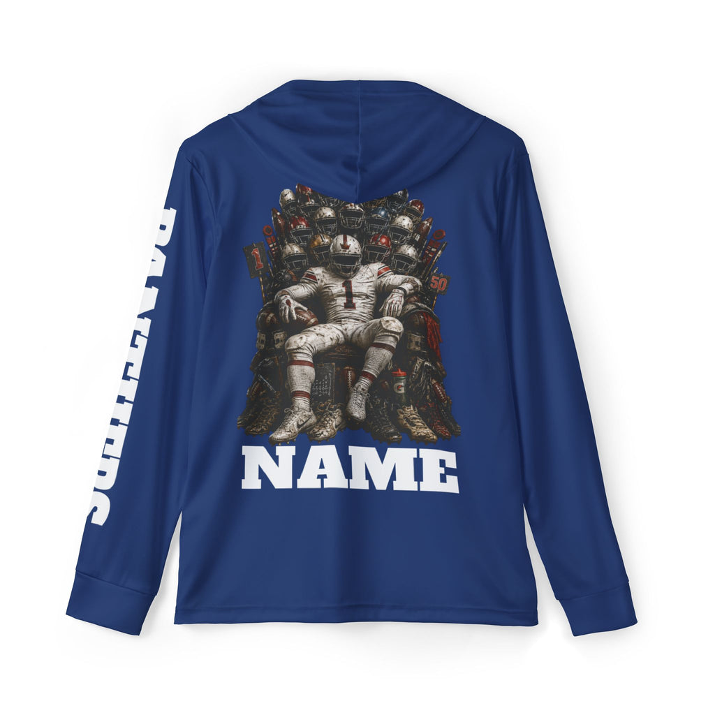 Panther Pride Football Warmup Hoodie (AOP) - Royal