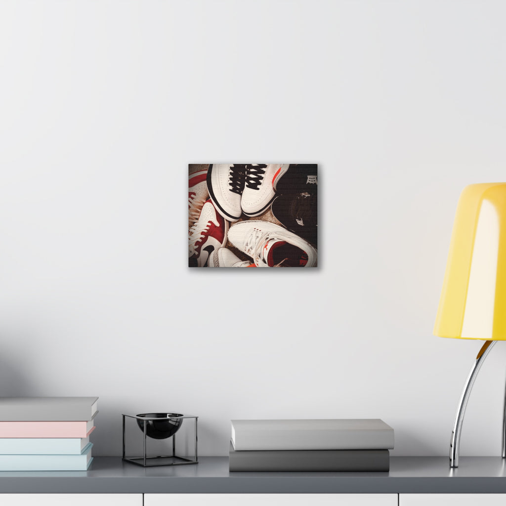 Sneaker Canvas Wall Art - Stretched 0.75" Shoe Print