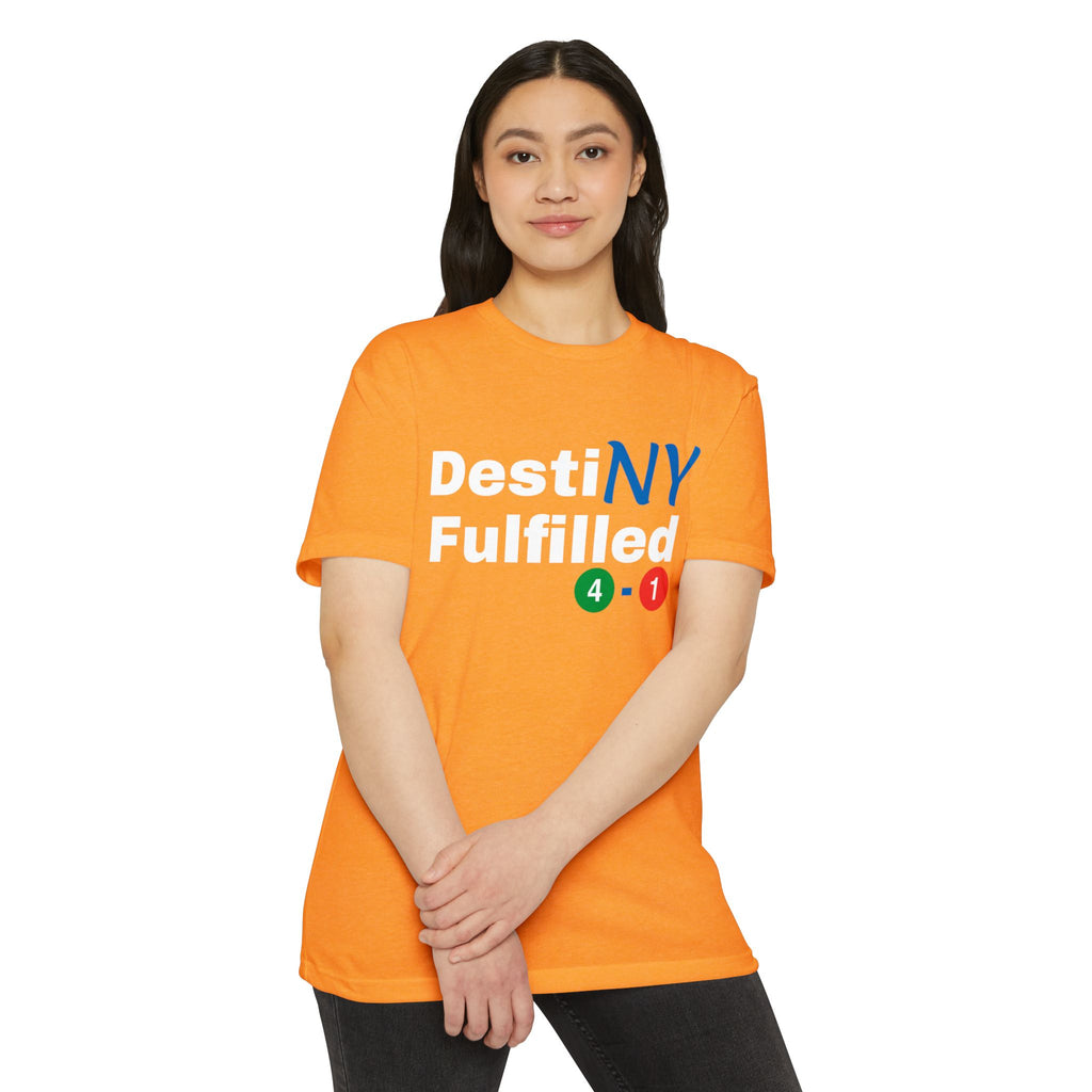 "DestiNY Fulfilled" Unisex Tee — 53 Years in the Making (New York Championship)