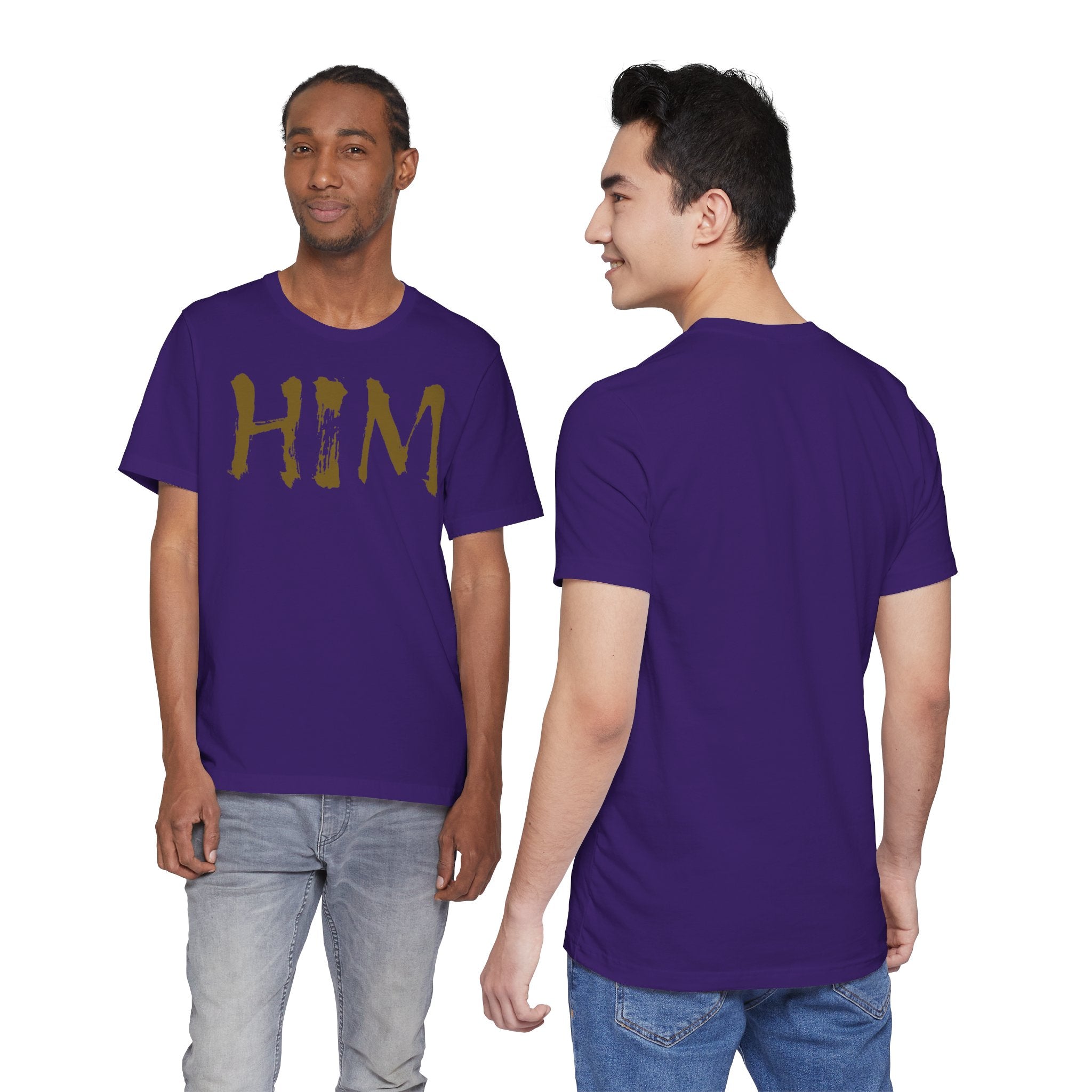 "HIM" Graphic Tee — Bold Text T-Shirt