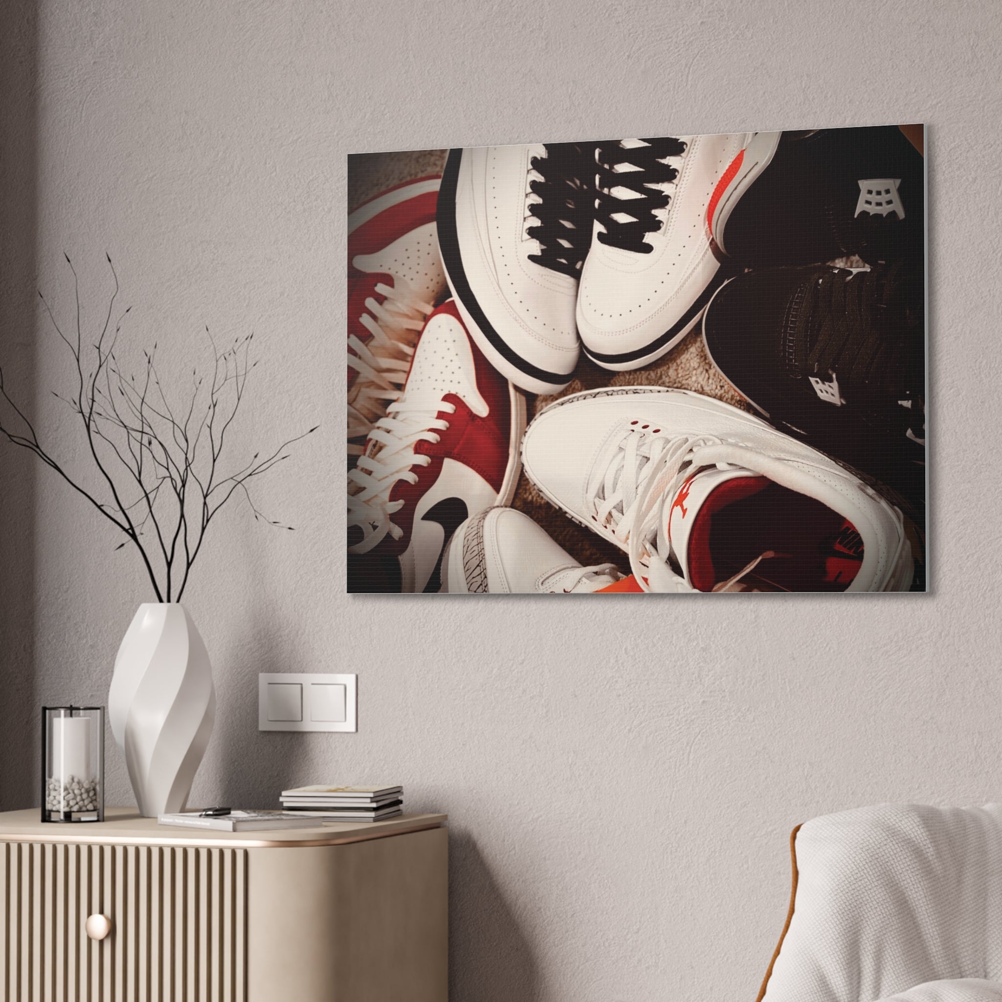Sneaker Canvas Wall Art - Stretched 0.75" Shoe Print