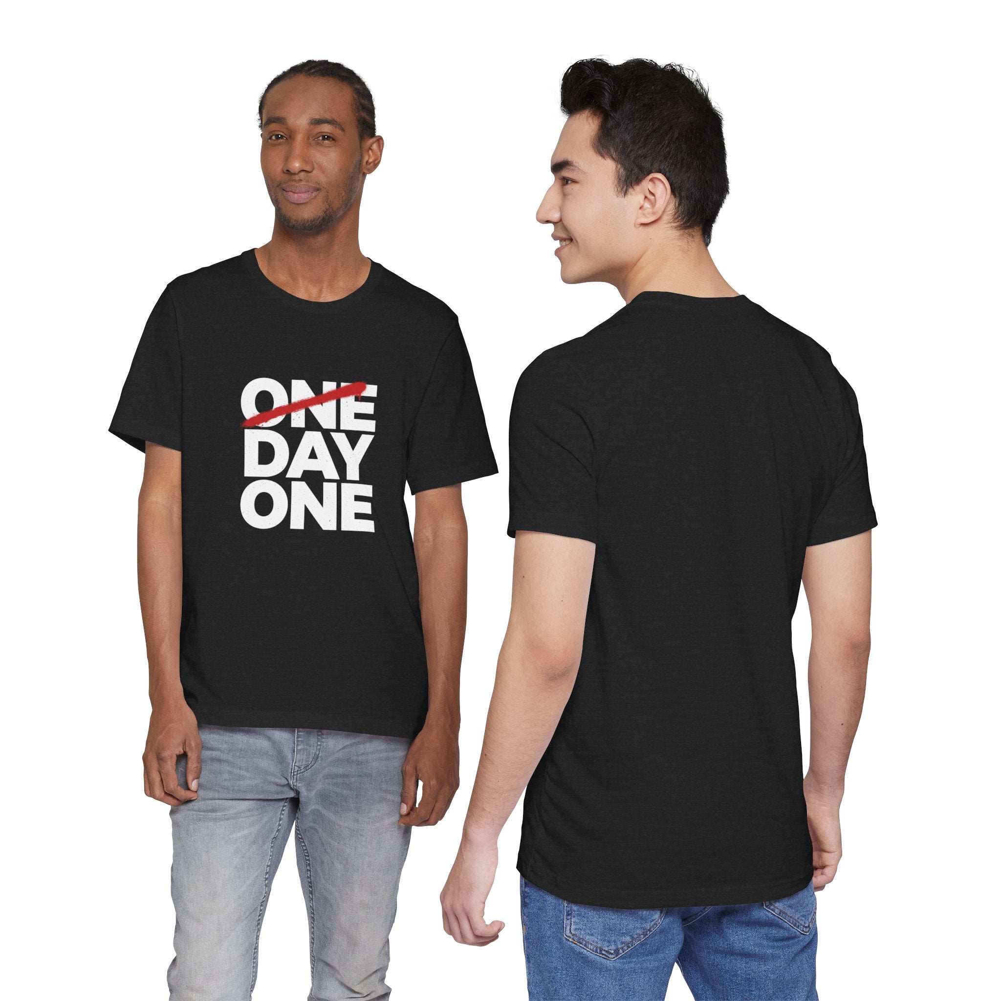“Day One” Unisex Tee - White Text