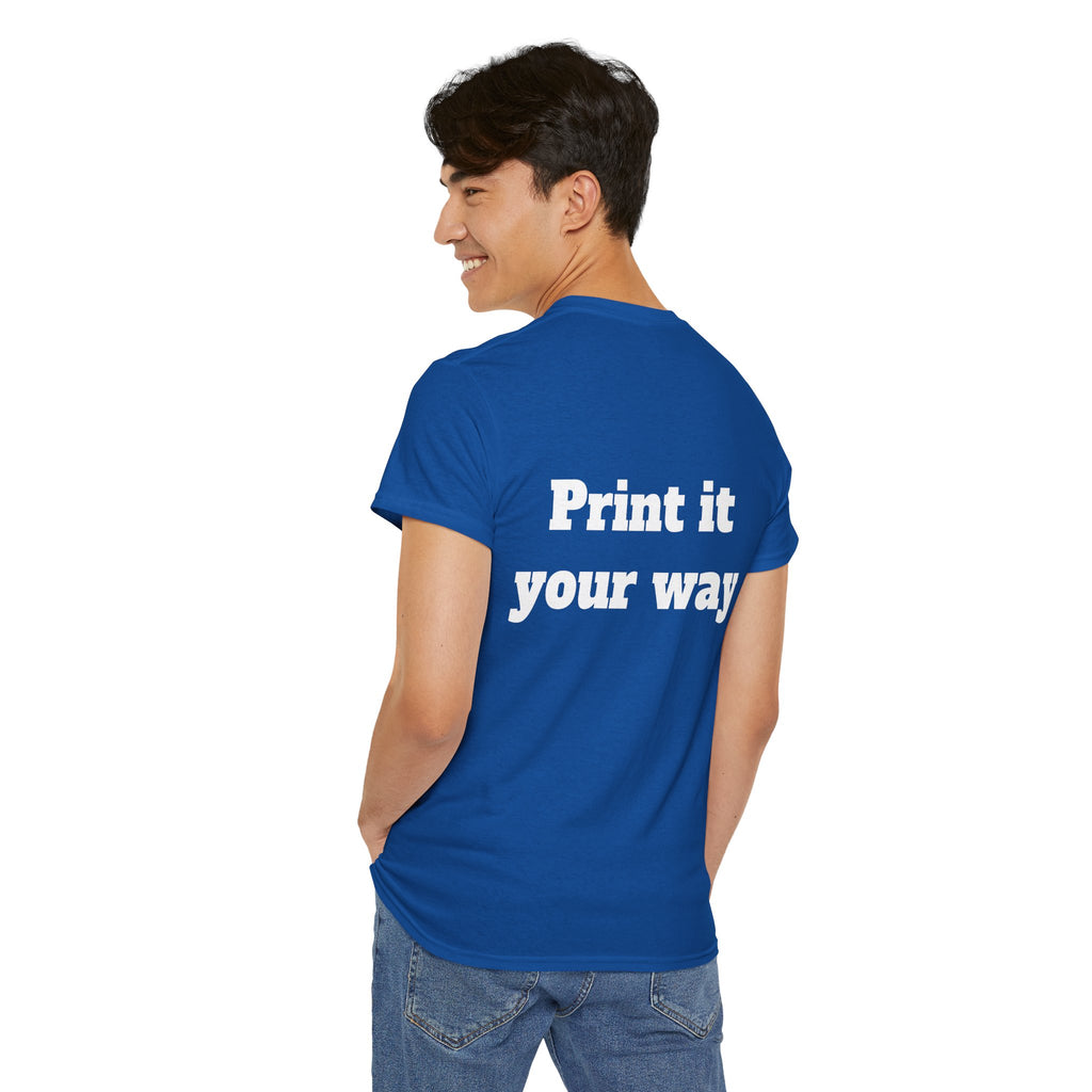 Personalized Graphic Tee for School, Team & Club — "Designed by You" Unisex T-Shirt