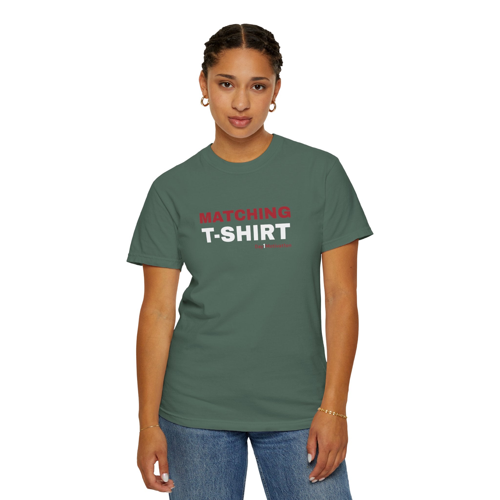 "Matching T-Shirt" | Unisex Graphic Tee with Chicago Red and White Text
