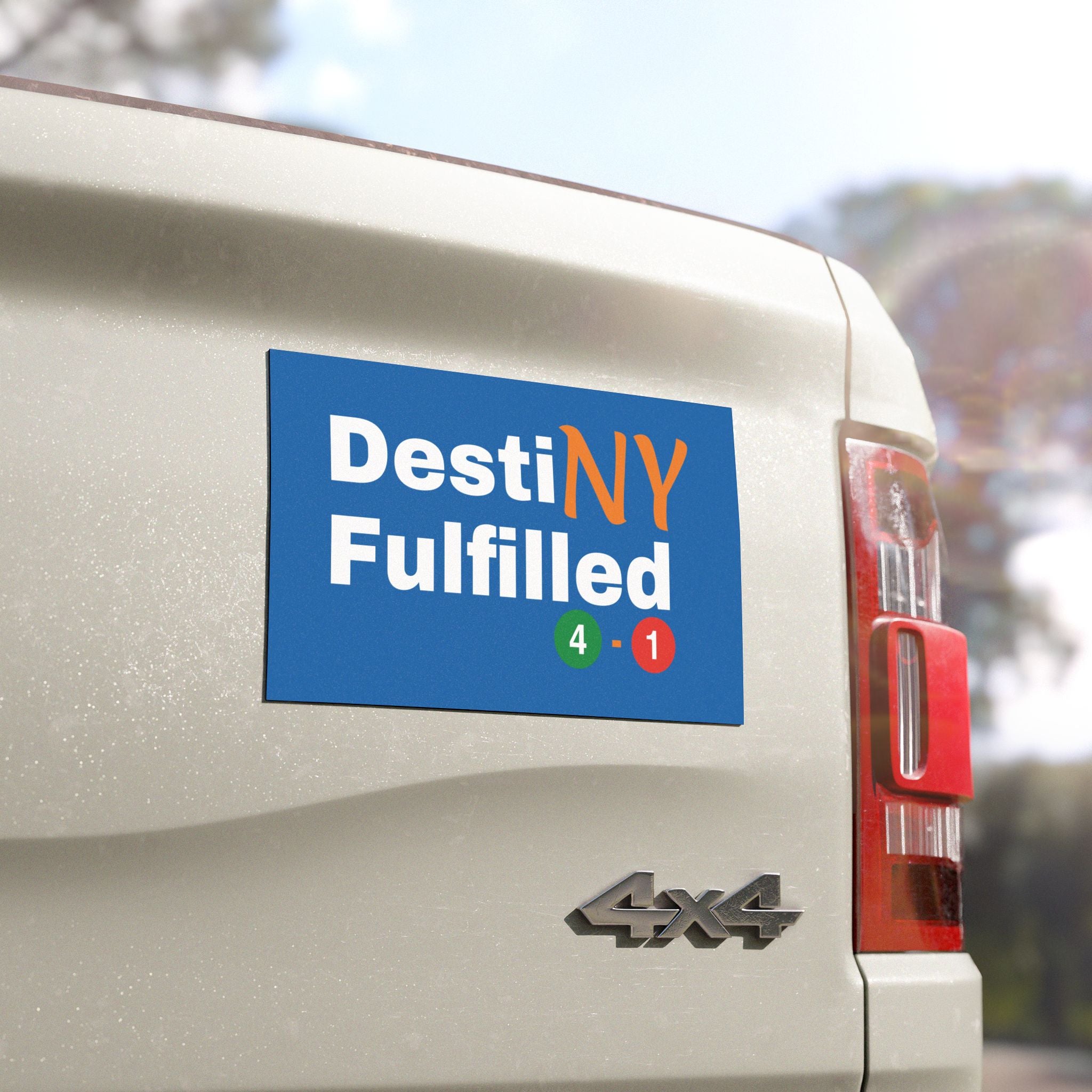 "DestiNY Fulfilled" Car Magnet — 53 Years in the Making (New York Championship)