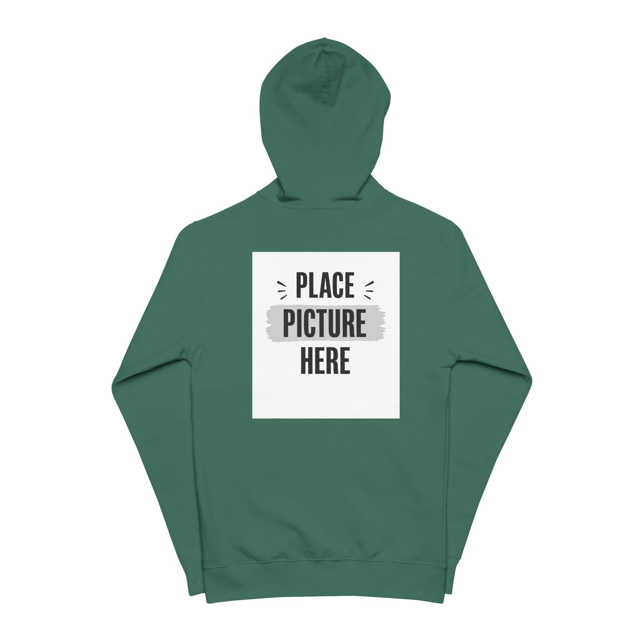 "Designed by You"  — Zip-Up Hoodie Graphic Fleece Zip Hoodie