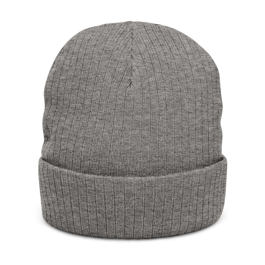 Custom Embroidered Patch Winter Hat — "Designed by You"  Ribbed Knit Beanie