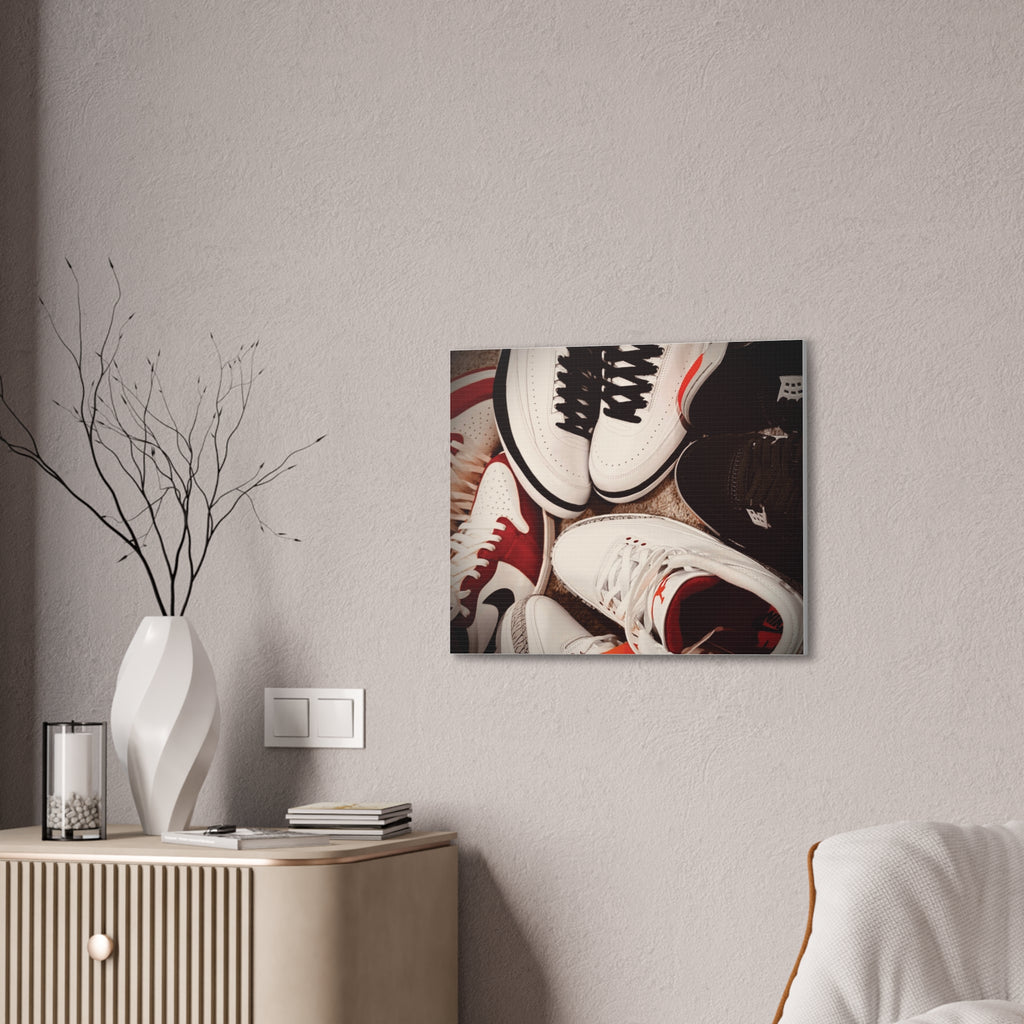 Sneaker Canvas Wall Art - Stretched 0.75" Shoe Print