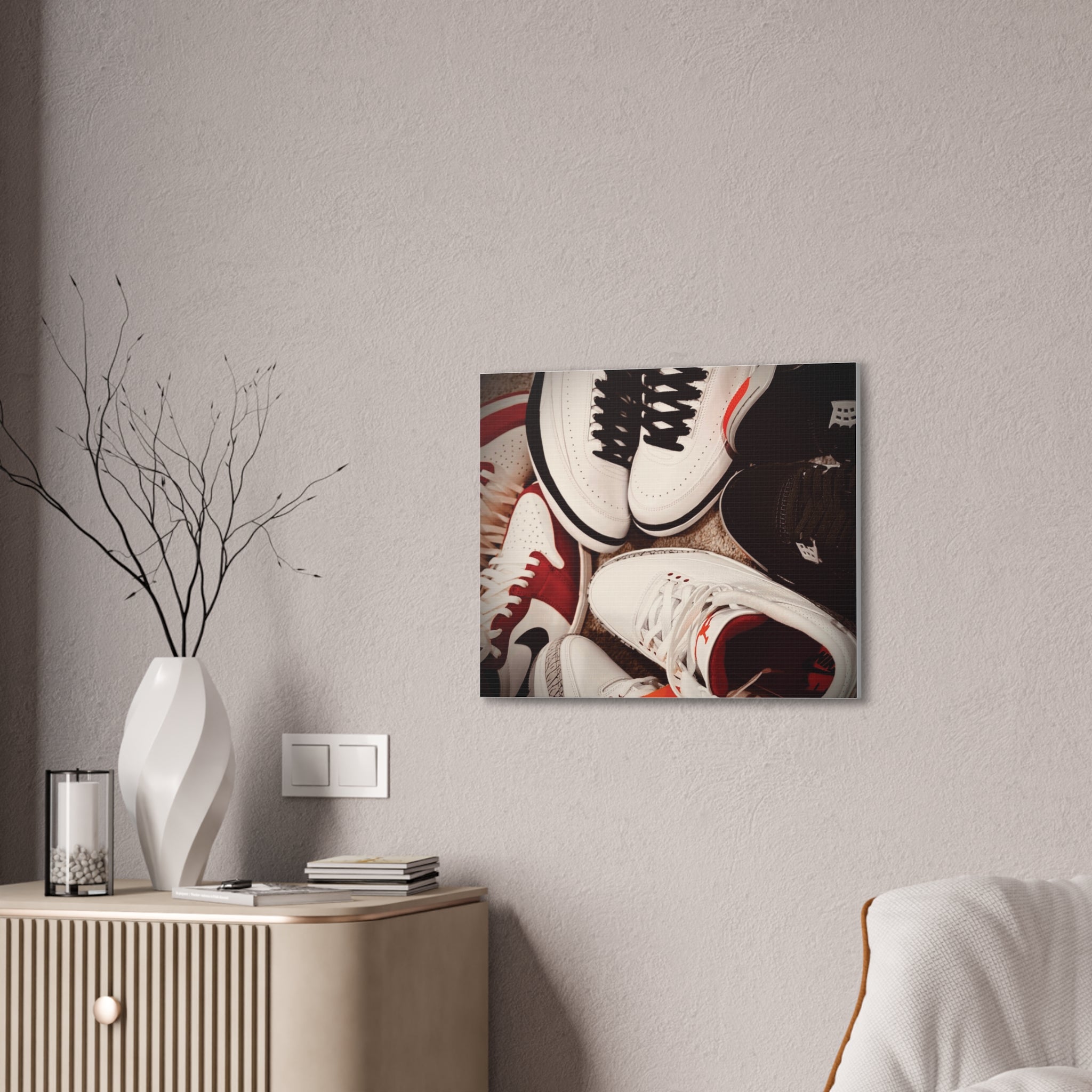 Sneaker Canvas Wall Art - Stretched 0.75" Shoe Print