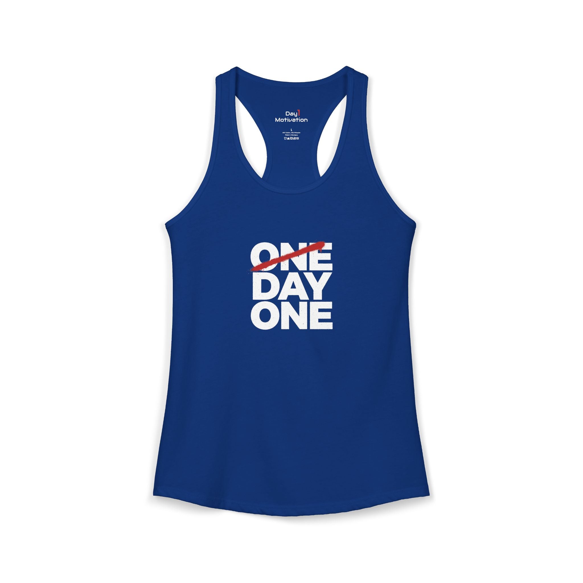 "Day One" - Women's Ideal Racerback Tank