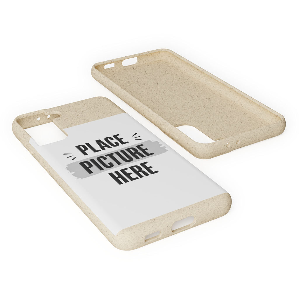 Biodegradable Phone Case — Eco-Friendly Customizable "Place Picture Here" Design