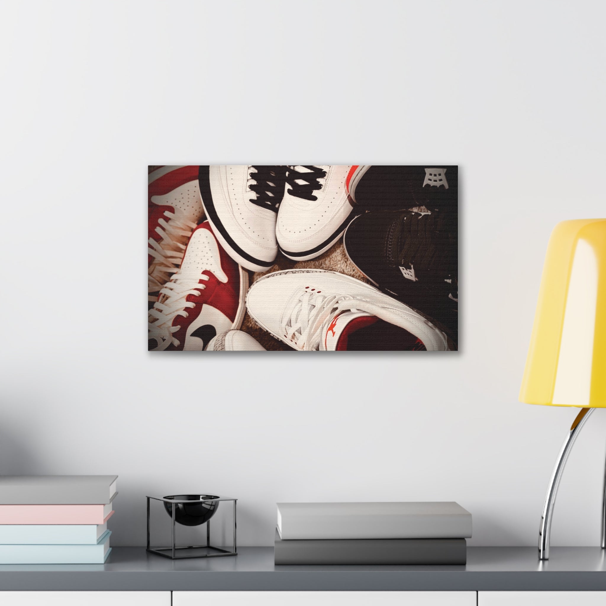 Sneaker Canvas Wall Art - Stretched 0.75" Shoe Print