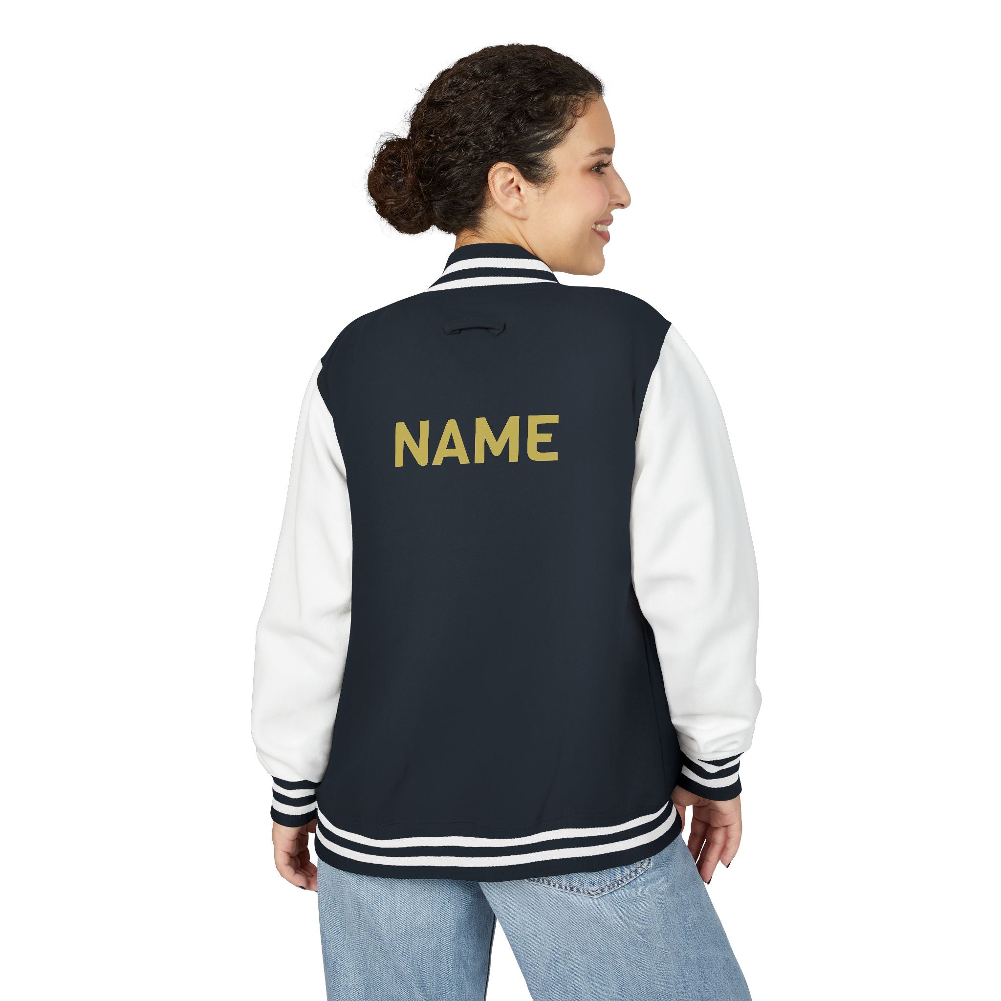 Varina Blue Devils Letterman Jacket — Personalized with name on back