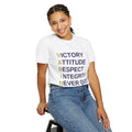 Varsity ‘VARINA’ Blue Devils T-Shirt — Victory, Attitude, Respect, Integrity, Never Quit, Ambition