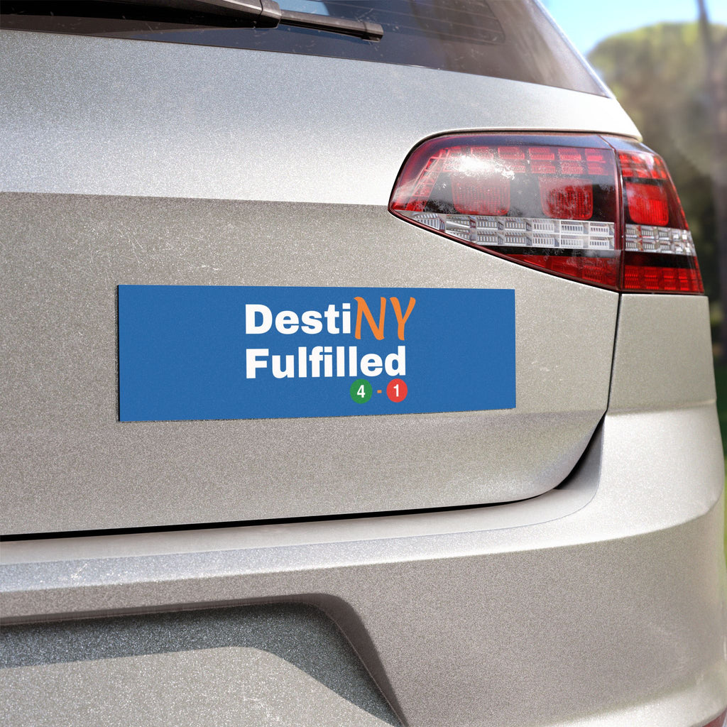 "DestiNY Fulfilled" Car Magnet — 53 Years in the Making (New York Championship)